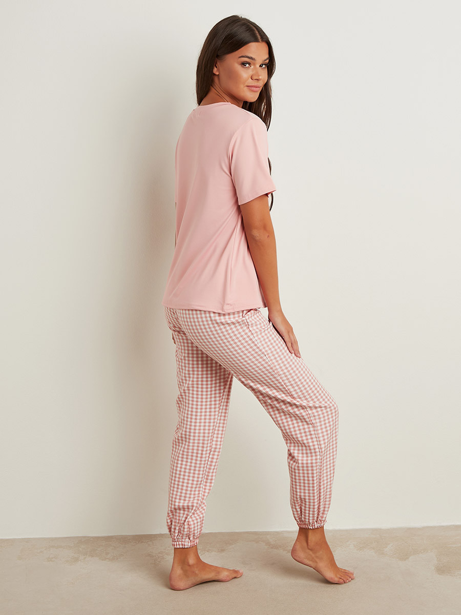مجموعة من تيشيرت وبنطلون بيجاما من ستايلي-women-clothing-nightwear-pyjamas-longsets-image-4