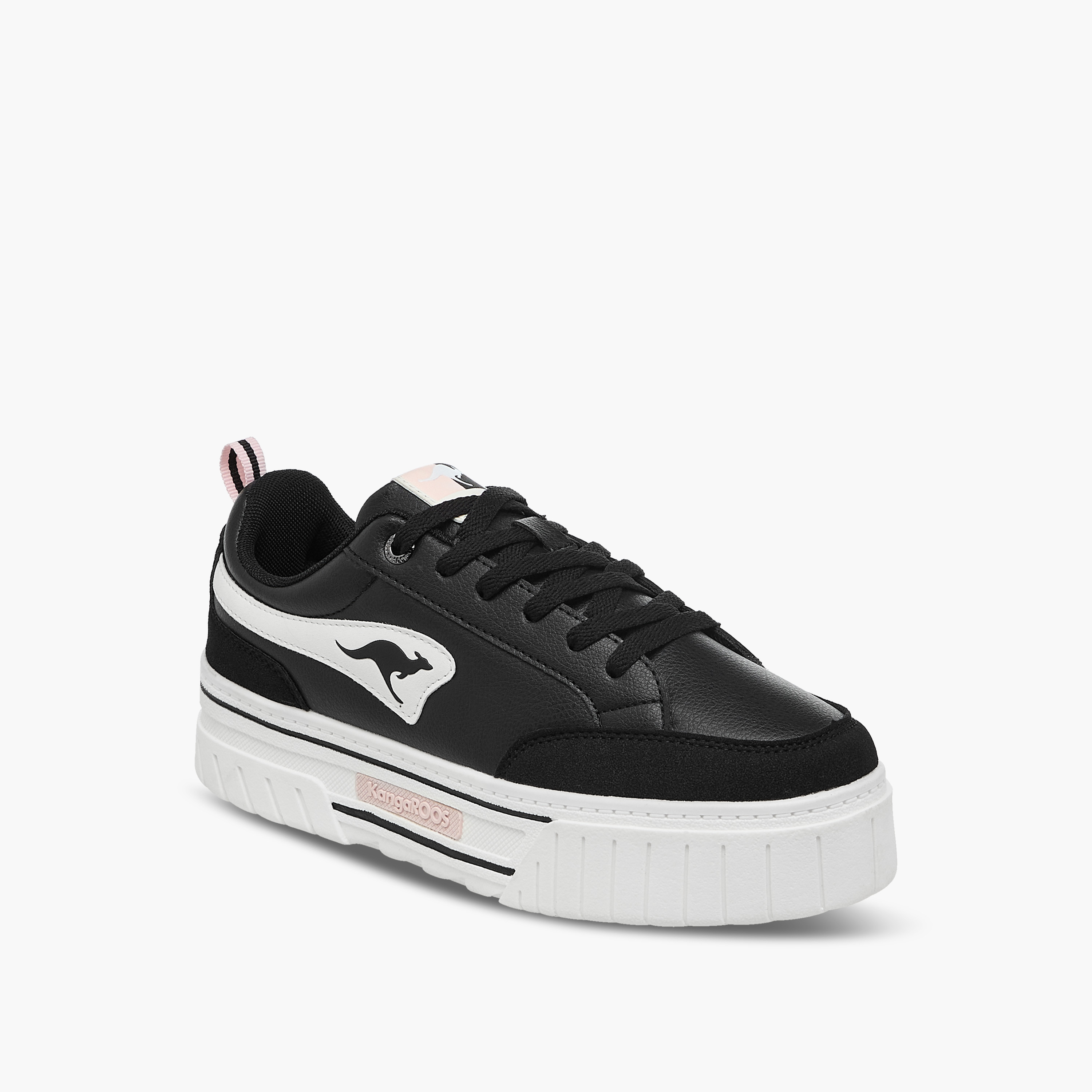KangaROOS Women's Panelled Lace-Up Sneakers-women-shoes-sneakers-image-2