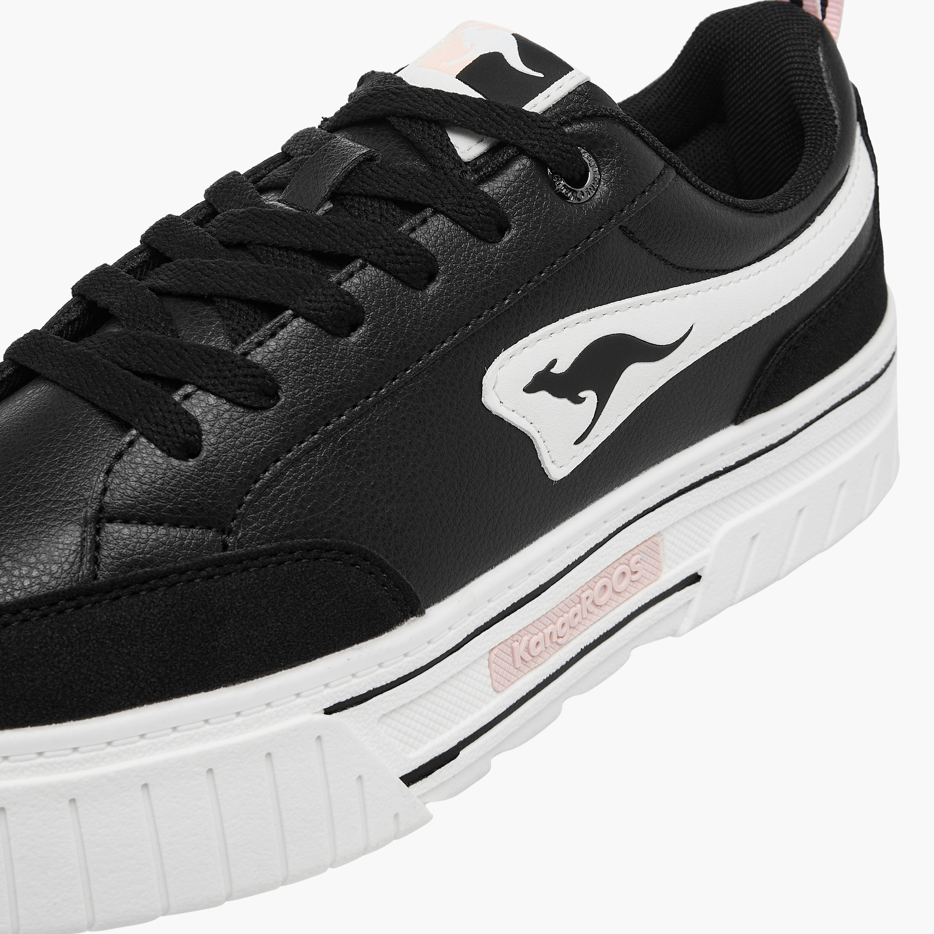 KangaROOS Women's Panelled Lace-Up Sneakers-women-shoes-sneakers-image-4