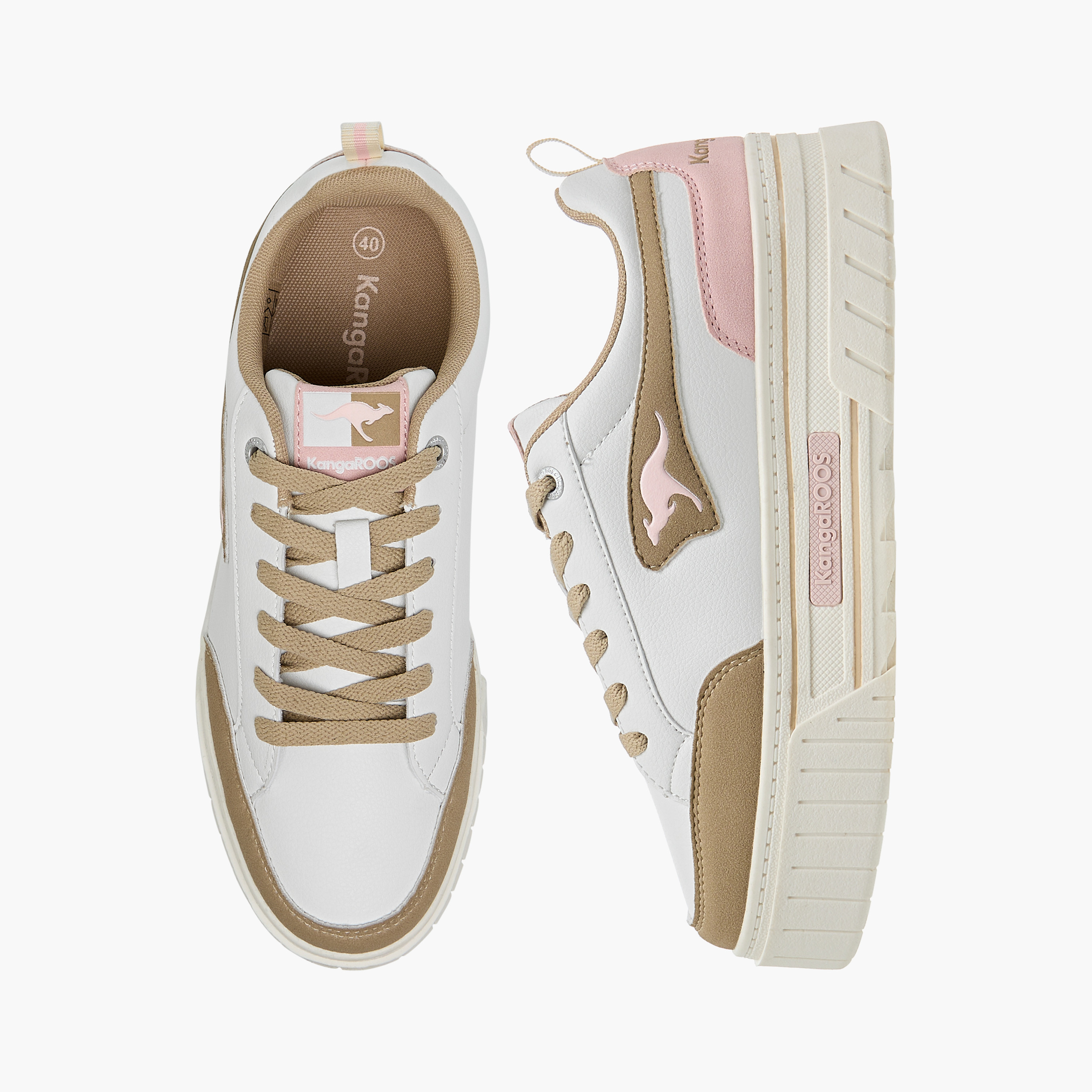 حذاء سنيكرز برباط إغلاق وألواح للنساء من كانجاروس-women-shoes-sneakers-image-1