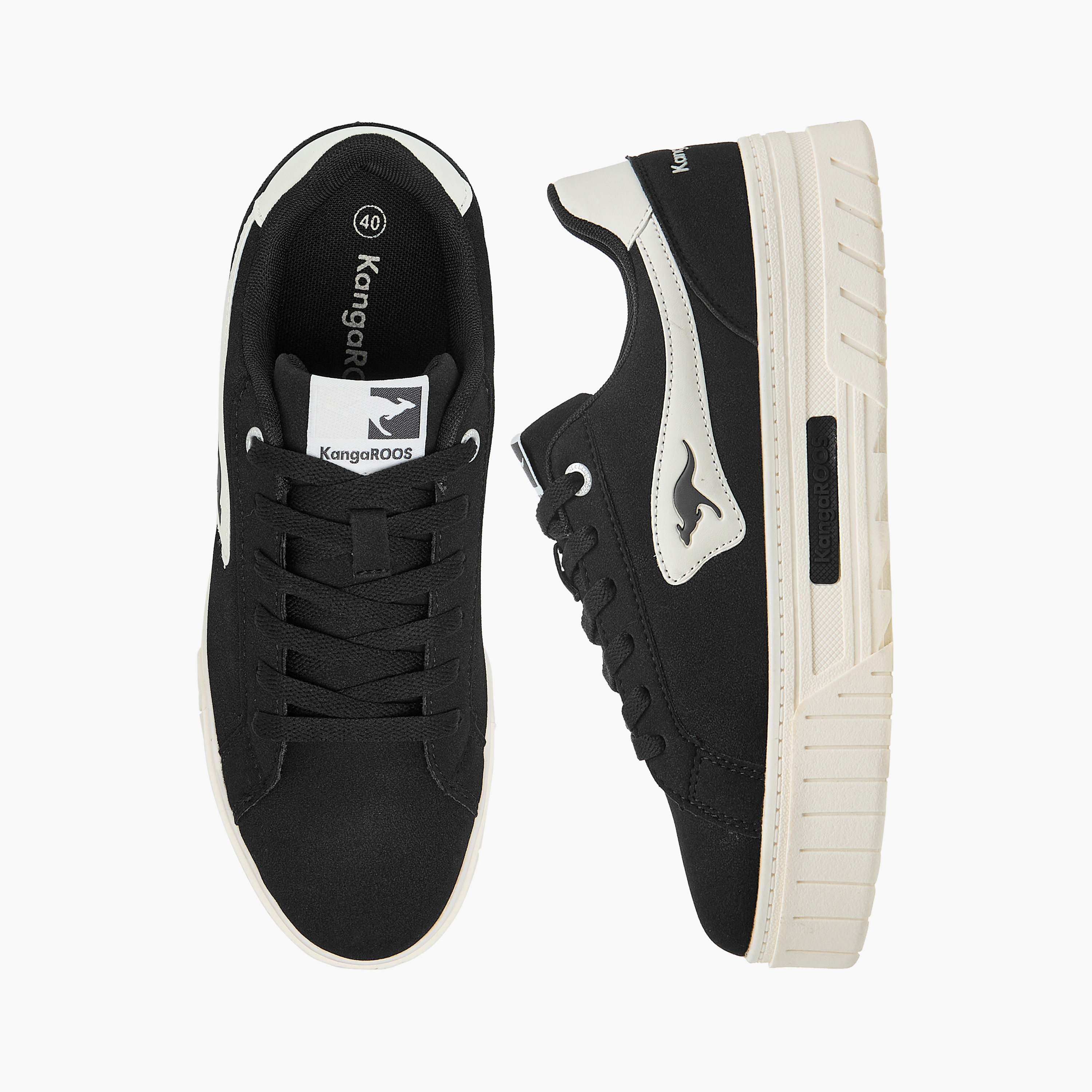 KangaROOS Women's Solid Sneakers with Lace-Up Closure-women-shoes-sneakers-image-1