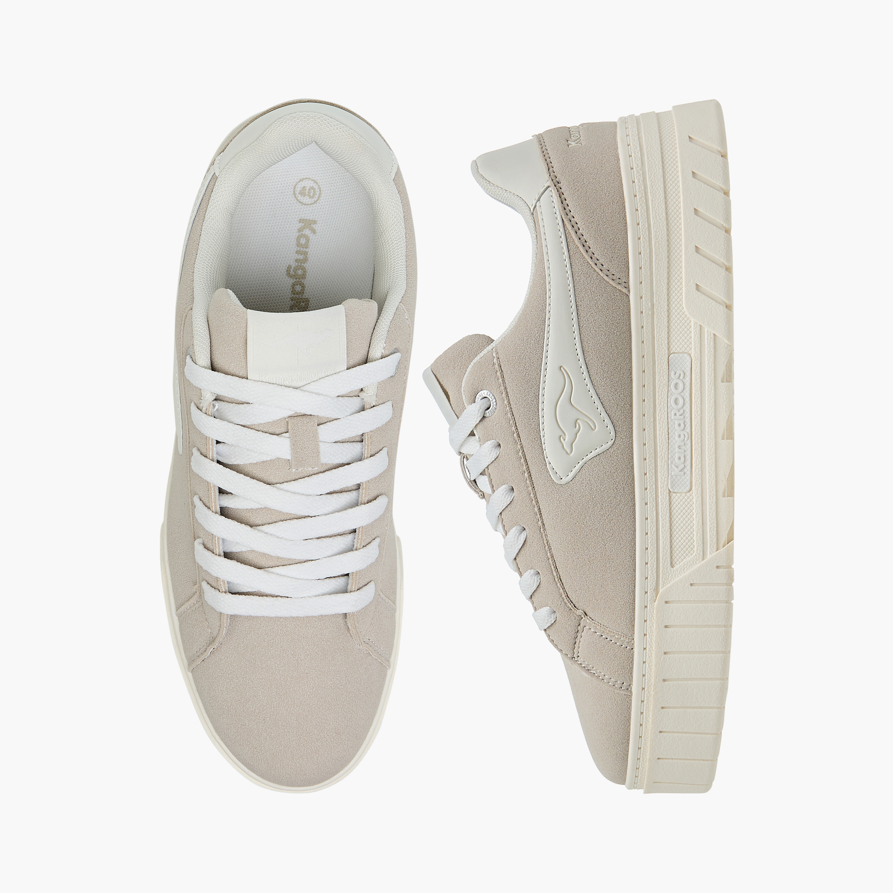 KangaROOS Women's Solid Sneakers with Lace-Up Closure-women-shoes-sneakers-image-1