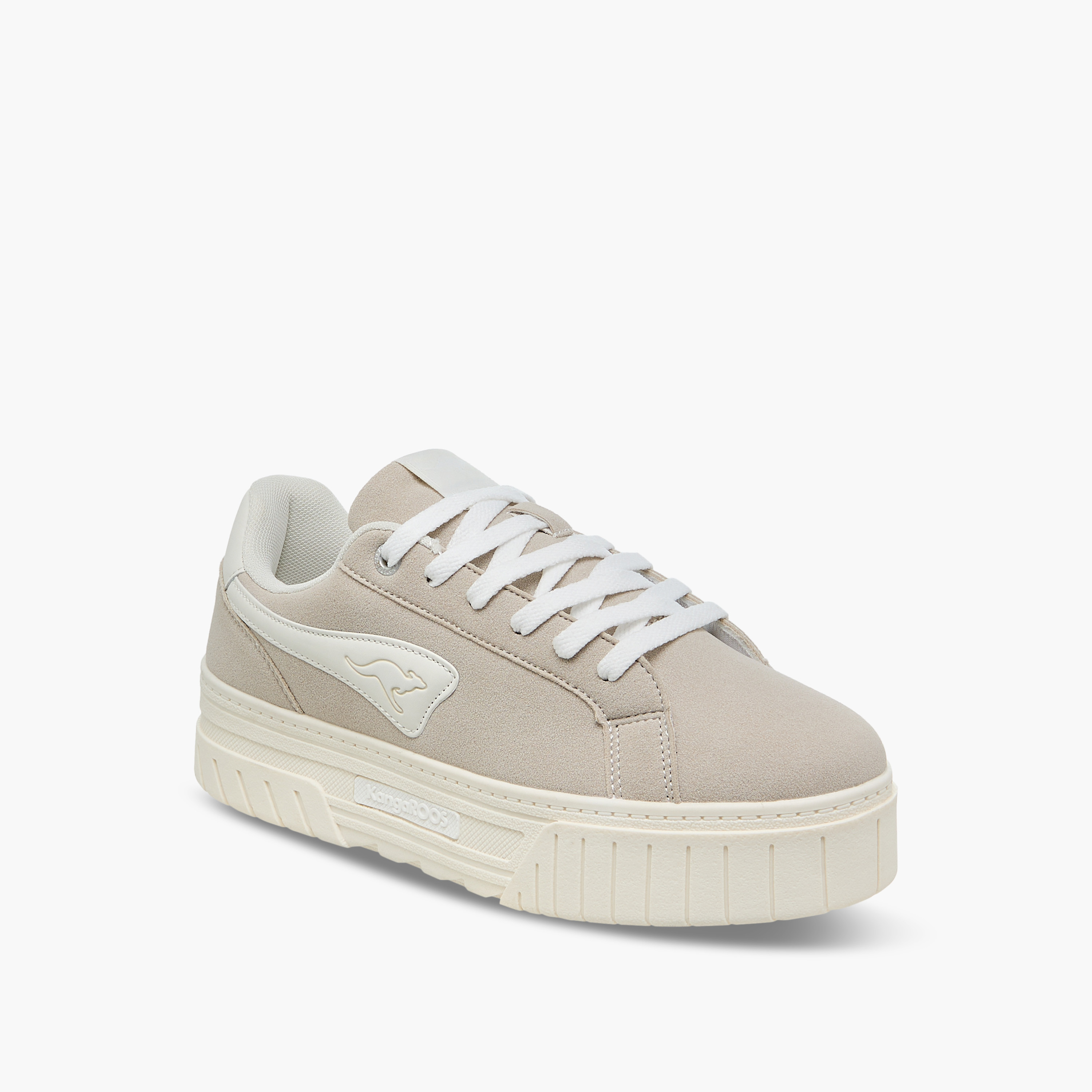 KangaROOS Women's Solid Sneakers with Lace-Up Closure-women-shoes-sneakers-image-2
