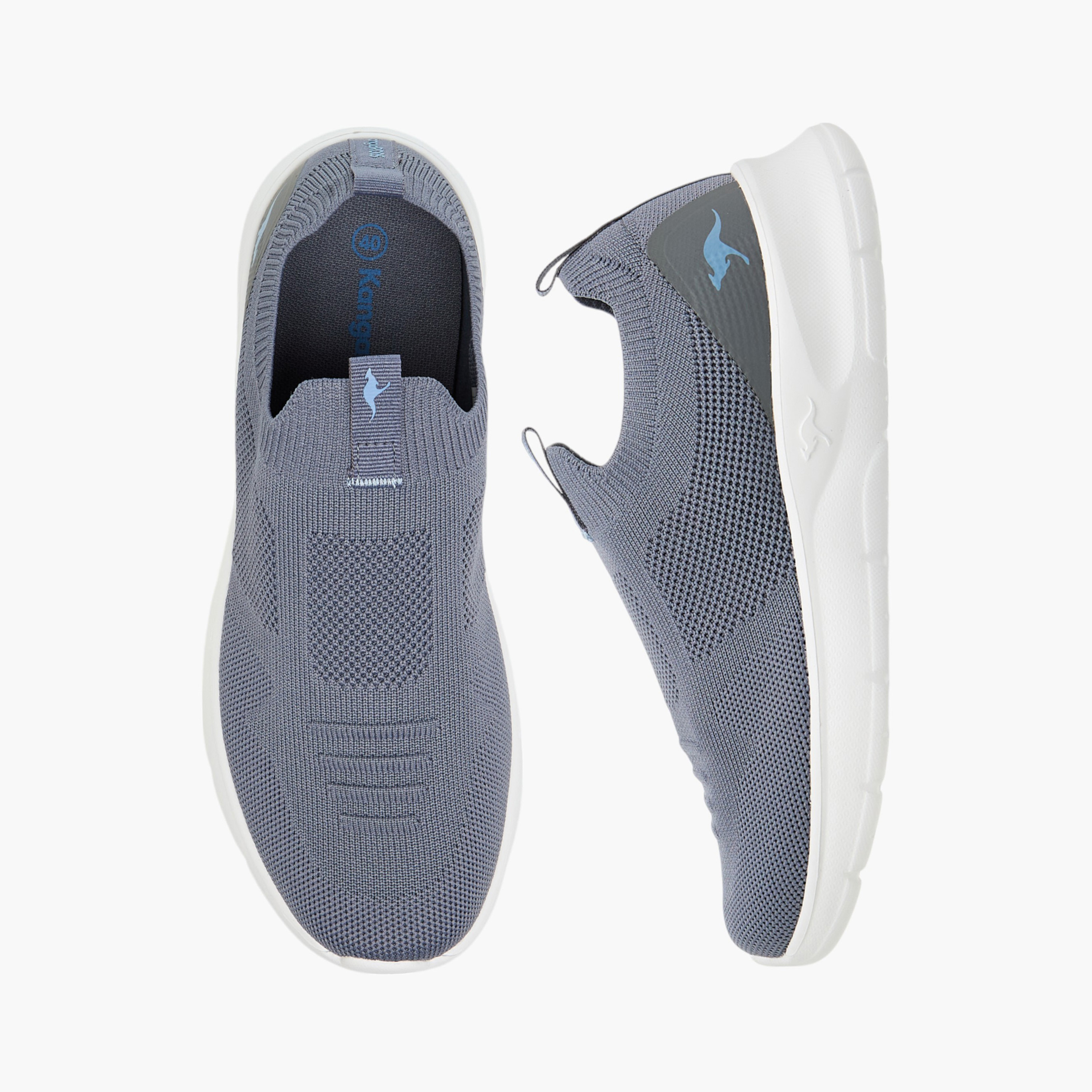 KangaROOS Women's Textured Slip-On Sports Shoes with Pull Tab-women-shoes-sports-image-1