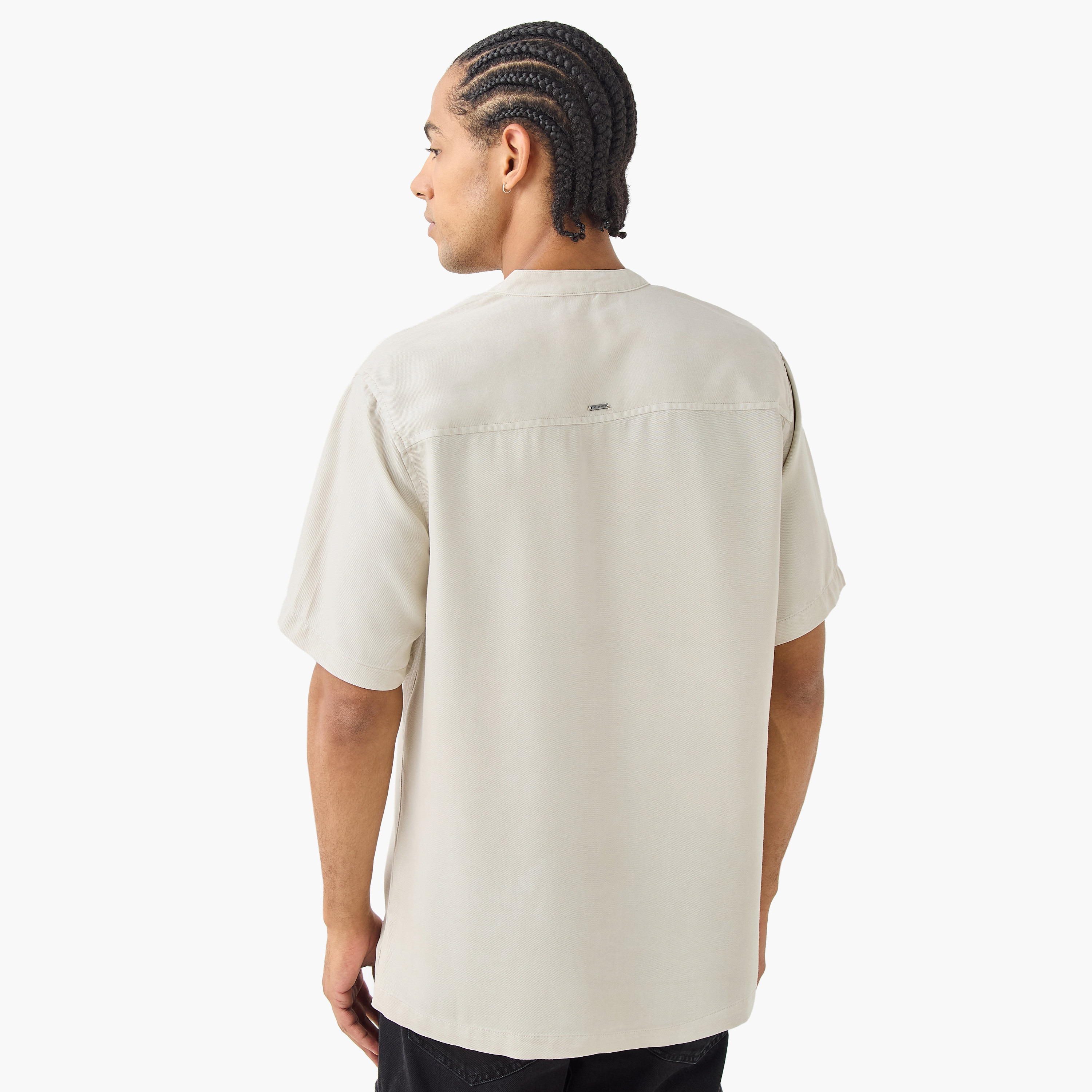 Lee Cooper Regular Fit Shirt with Chest Pocket-men-clothing-shirts-image-3