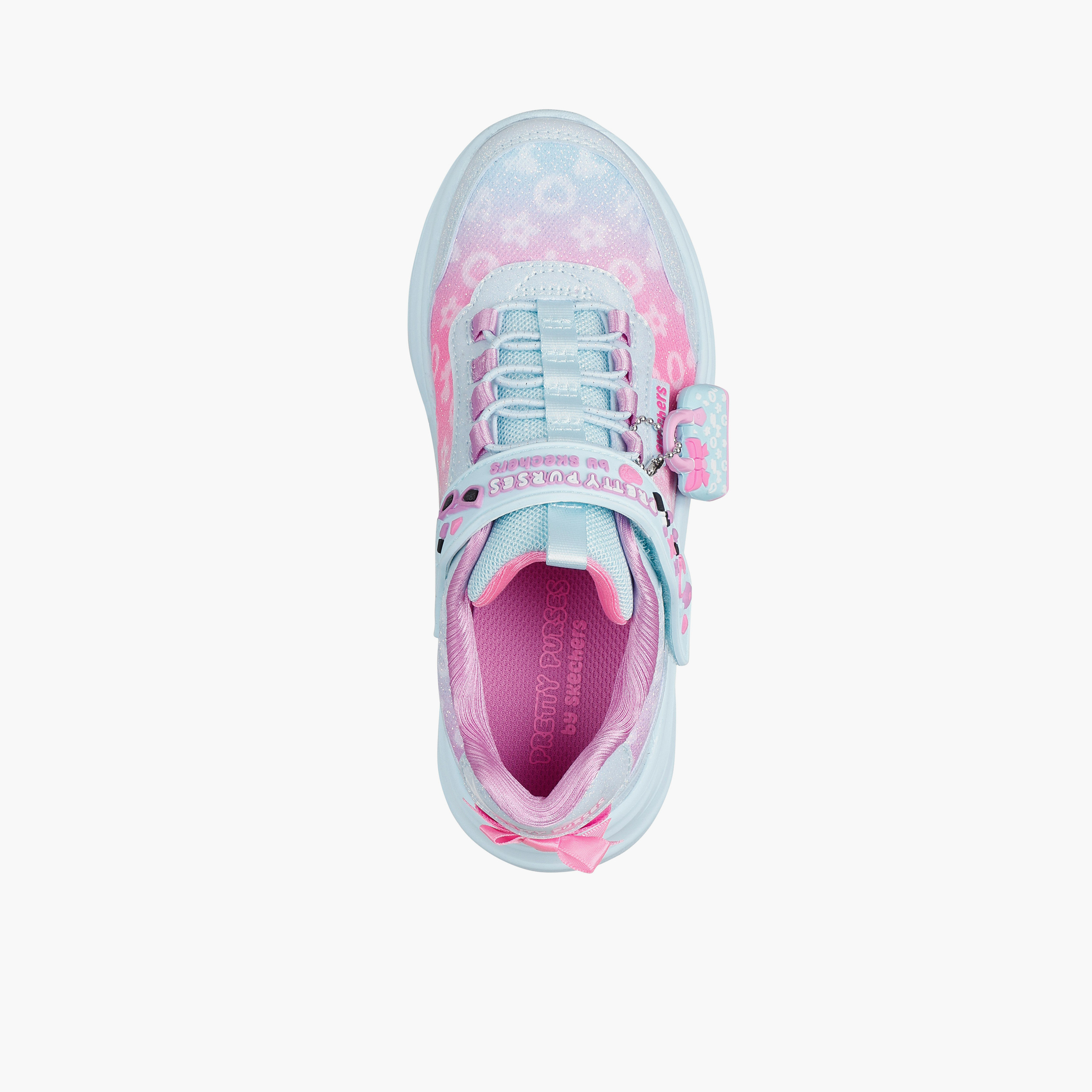 Skechers Girls POWER JAMS 2.0 Hook & Loop Sneakers - 302199L-AQMT-CP-sports-girls-shoes-image-2