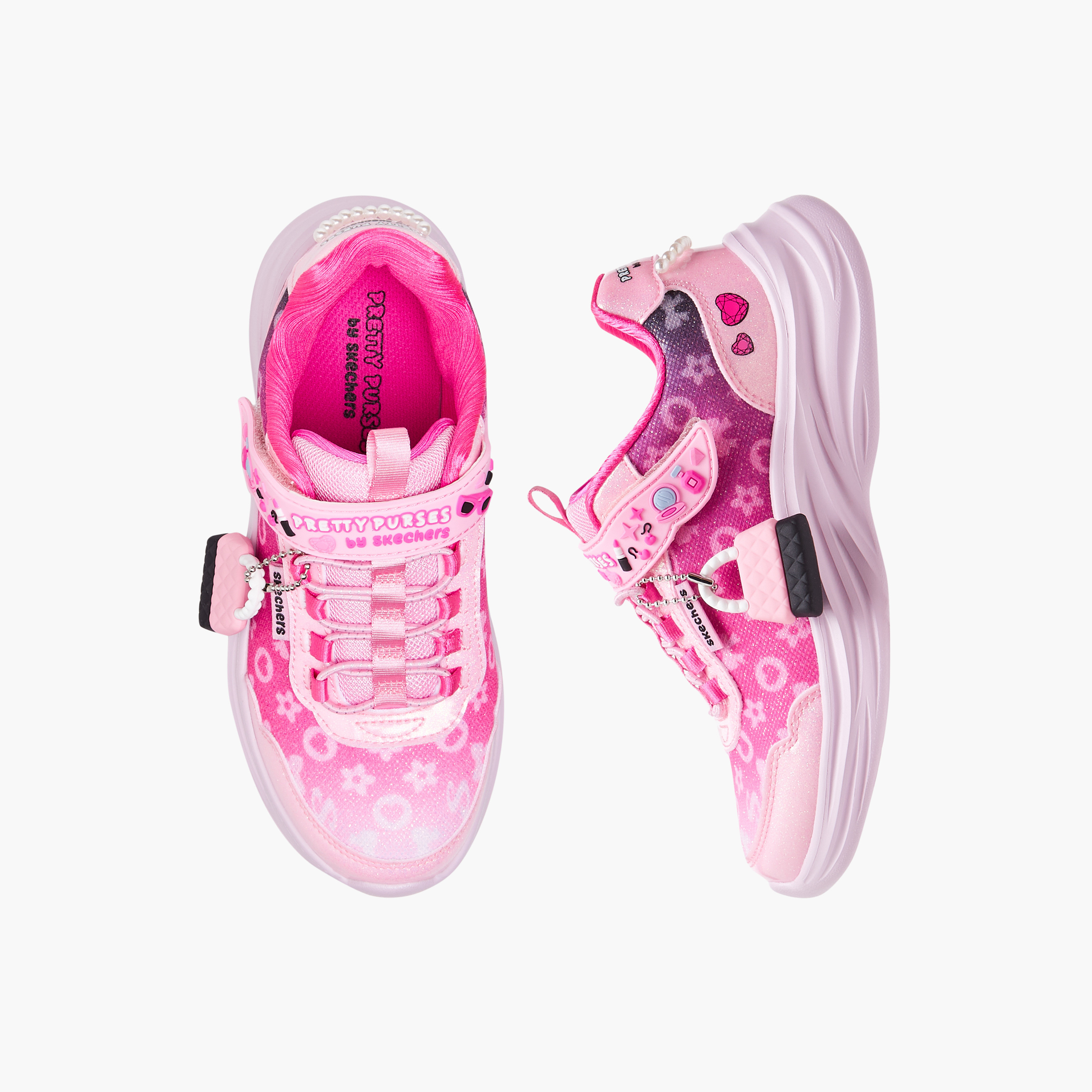 حذاء جري باور جامس بشريط لاصق للبنات من سكتشرز-girls-shoes-sneakers-image-1