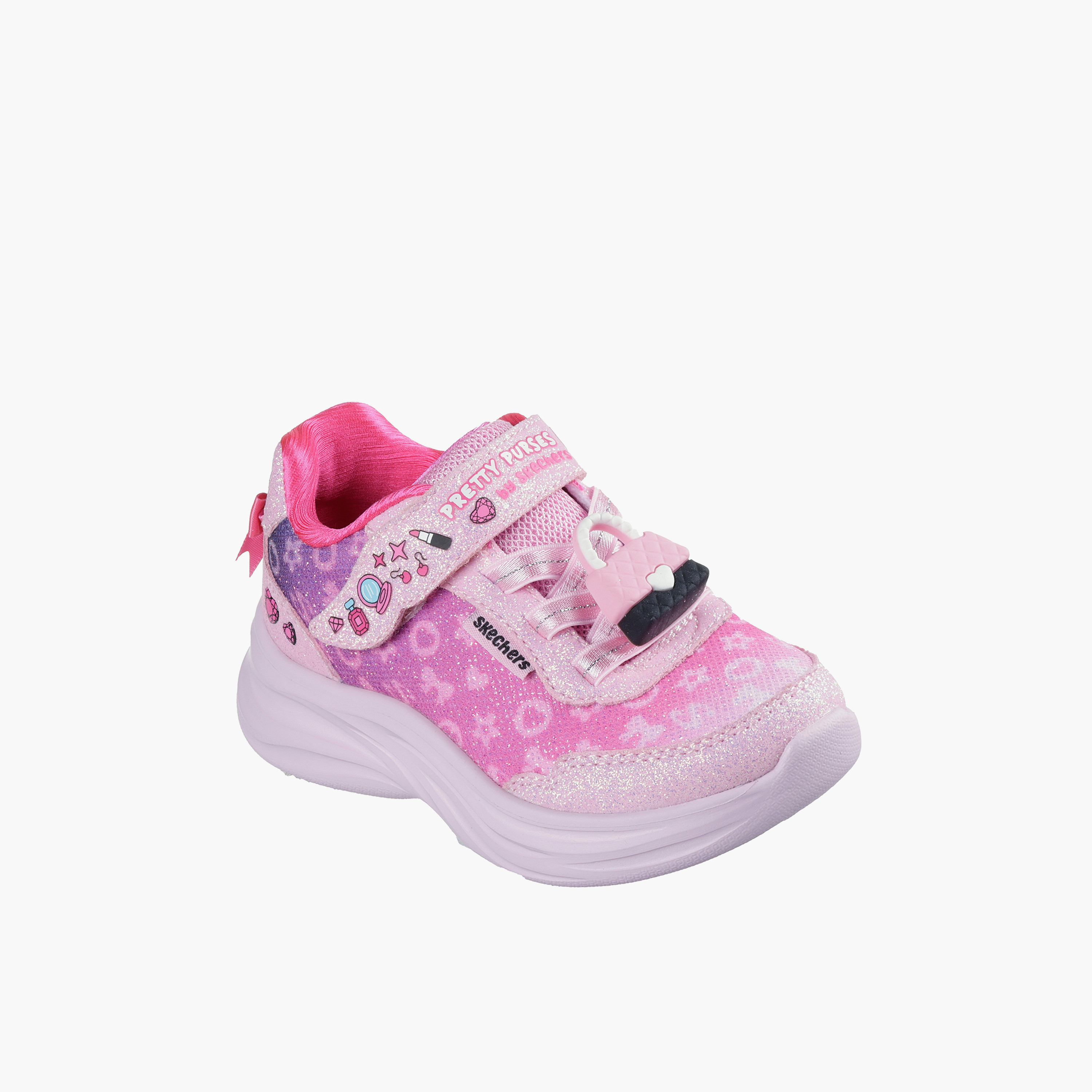 Skechers LJO Power Jams Sneakers with Hook & Loop Closure-baby-girls-shoes-closedshoes-image-1