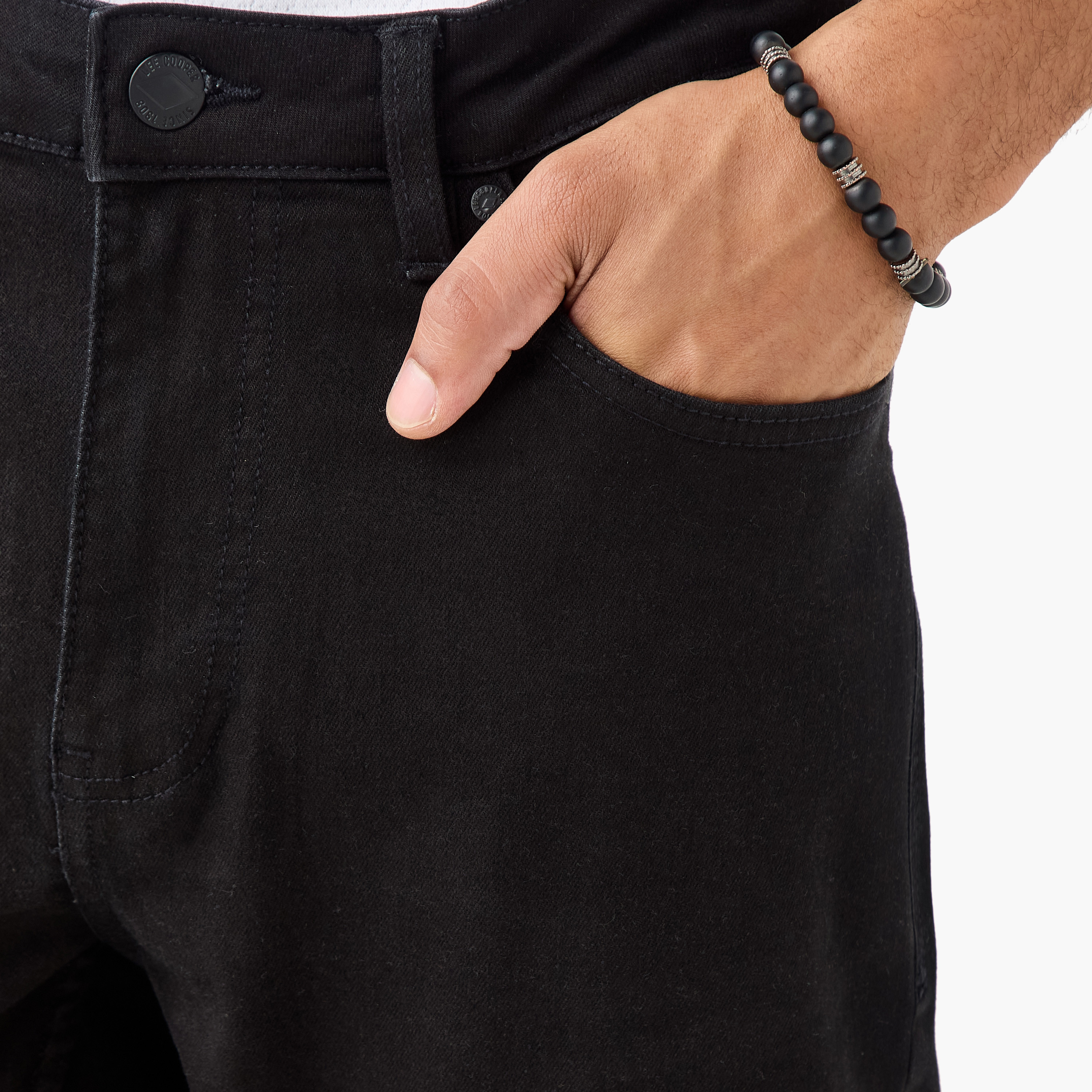 بنطلون جينز ضيق بزر إغلاق وجيوب من لي كوبر-men-clothing-jeans-image-4