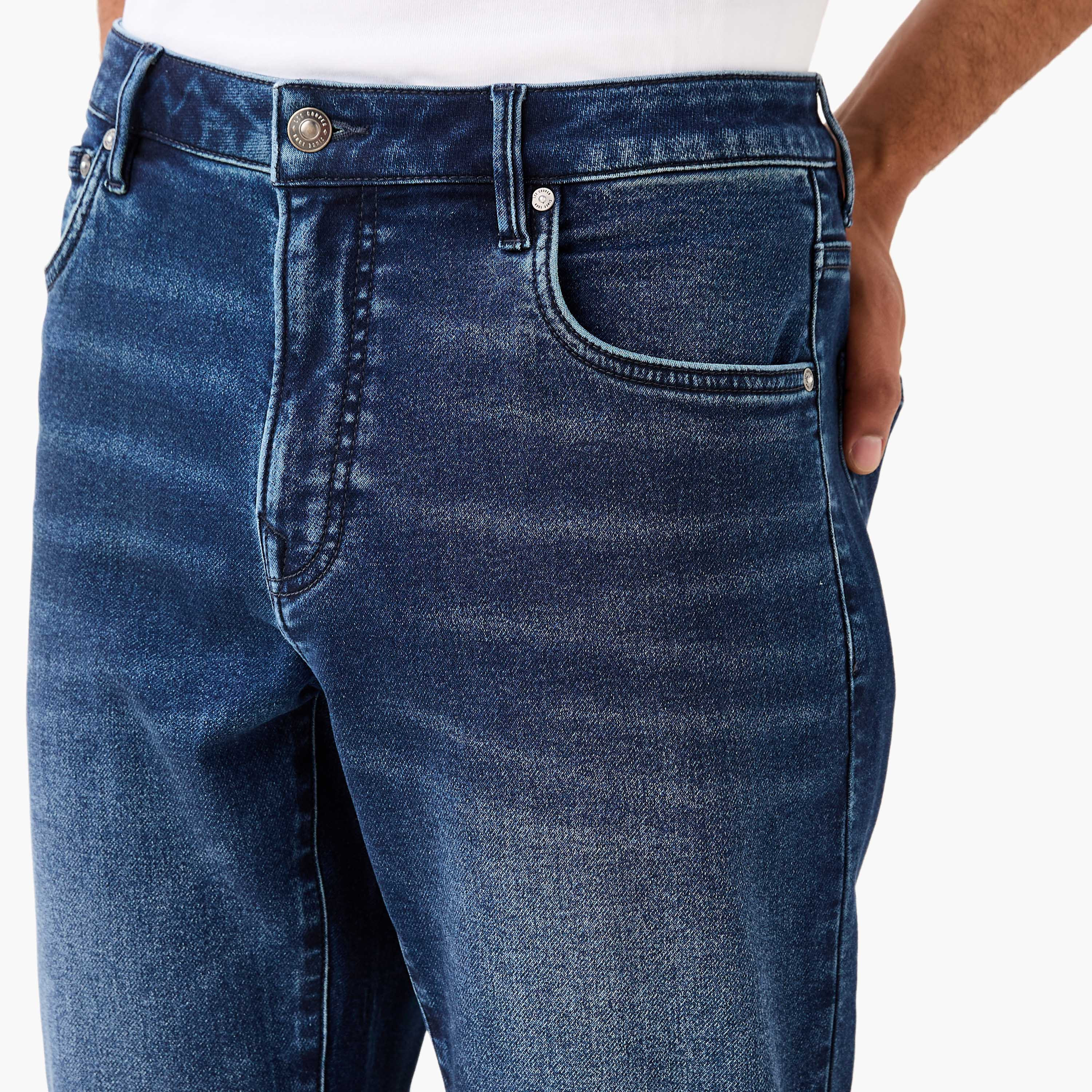 بنطلون جينز بقصة سليم مع جيوب من لي كوبر-men-clothing-bottoms-jeans-image-4
