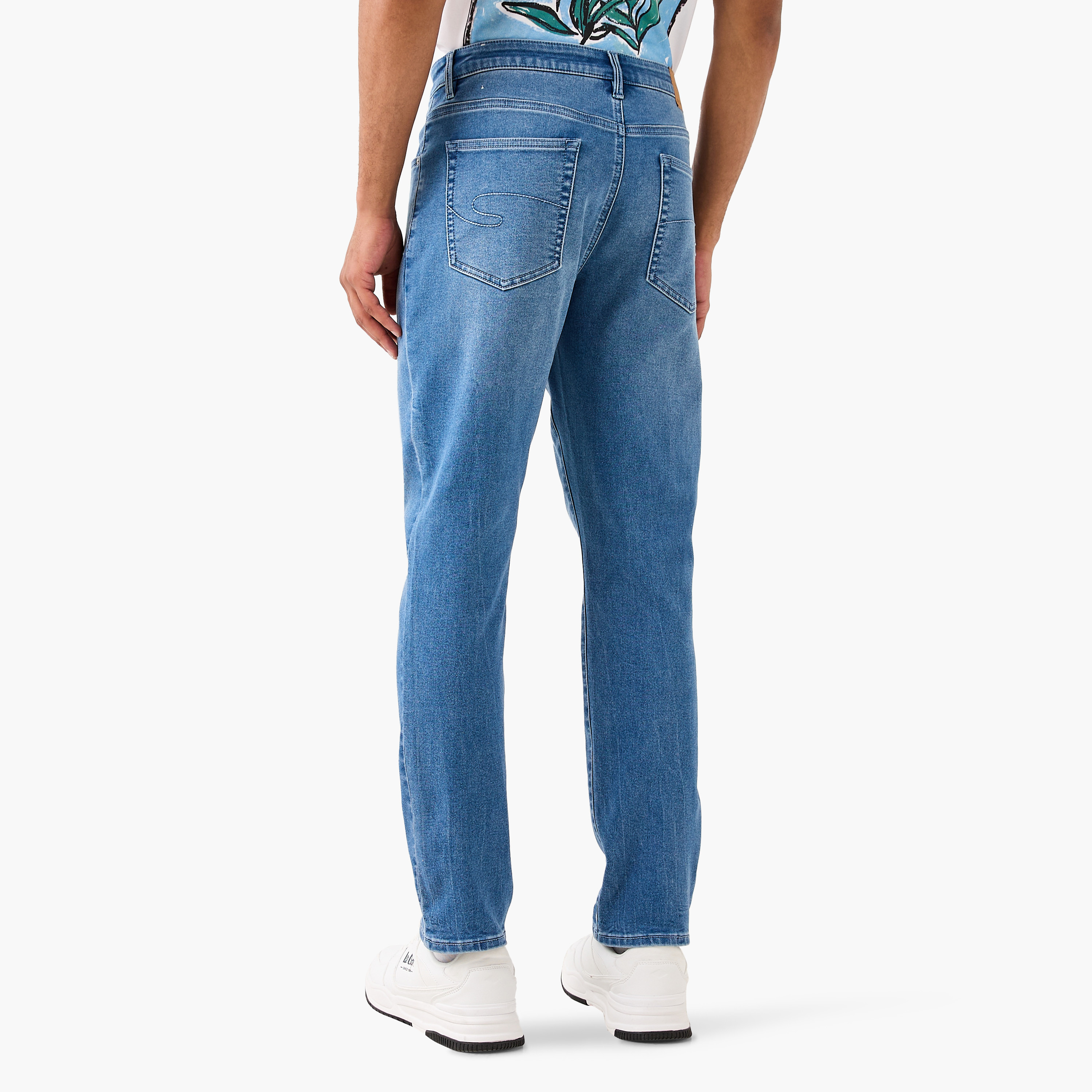 Lee Cooper Slim Fit Jeans with Pockets-men-clothing-bottoms-jeans-image-3