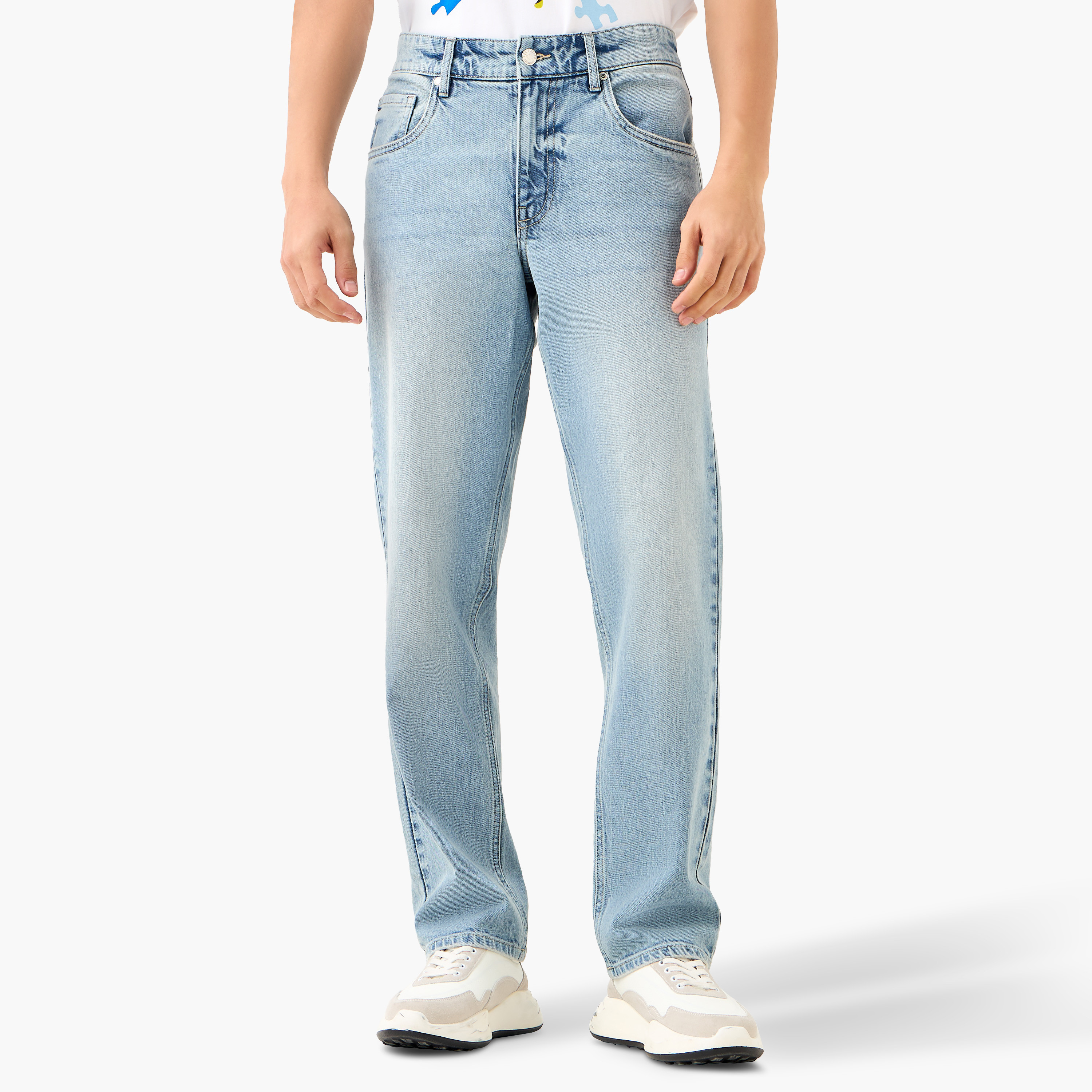 بنطلون جينز بقصّة مستقيمة للرجال من لي كوبر -men-clothing-bottoms-jeans-image-1