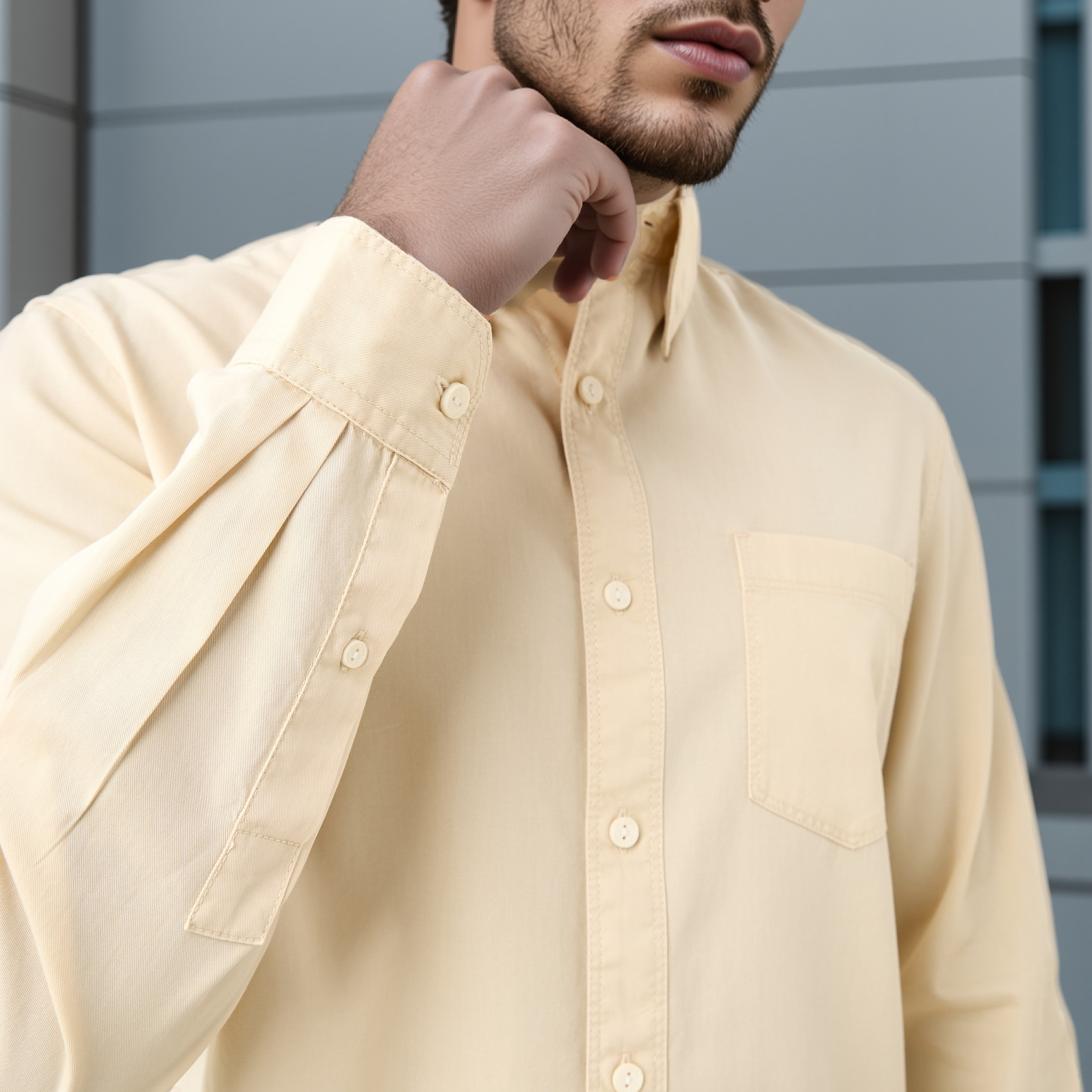 Lee Cooper Regular Fit Shirt with Pocket-men-clothing-shirts-image-4