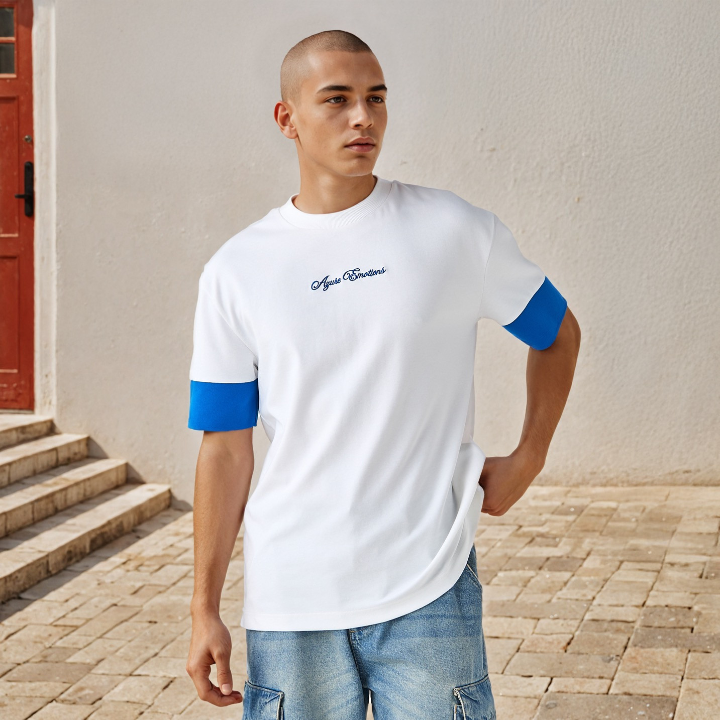 Lee Cooper Printed T-shirt with Crew Neck-men-clothing-tshirtsandpolos-tshirts-image-3