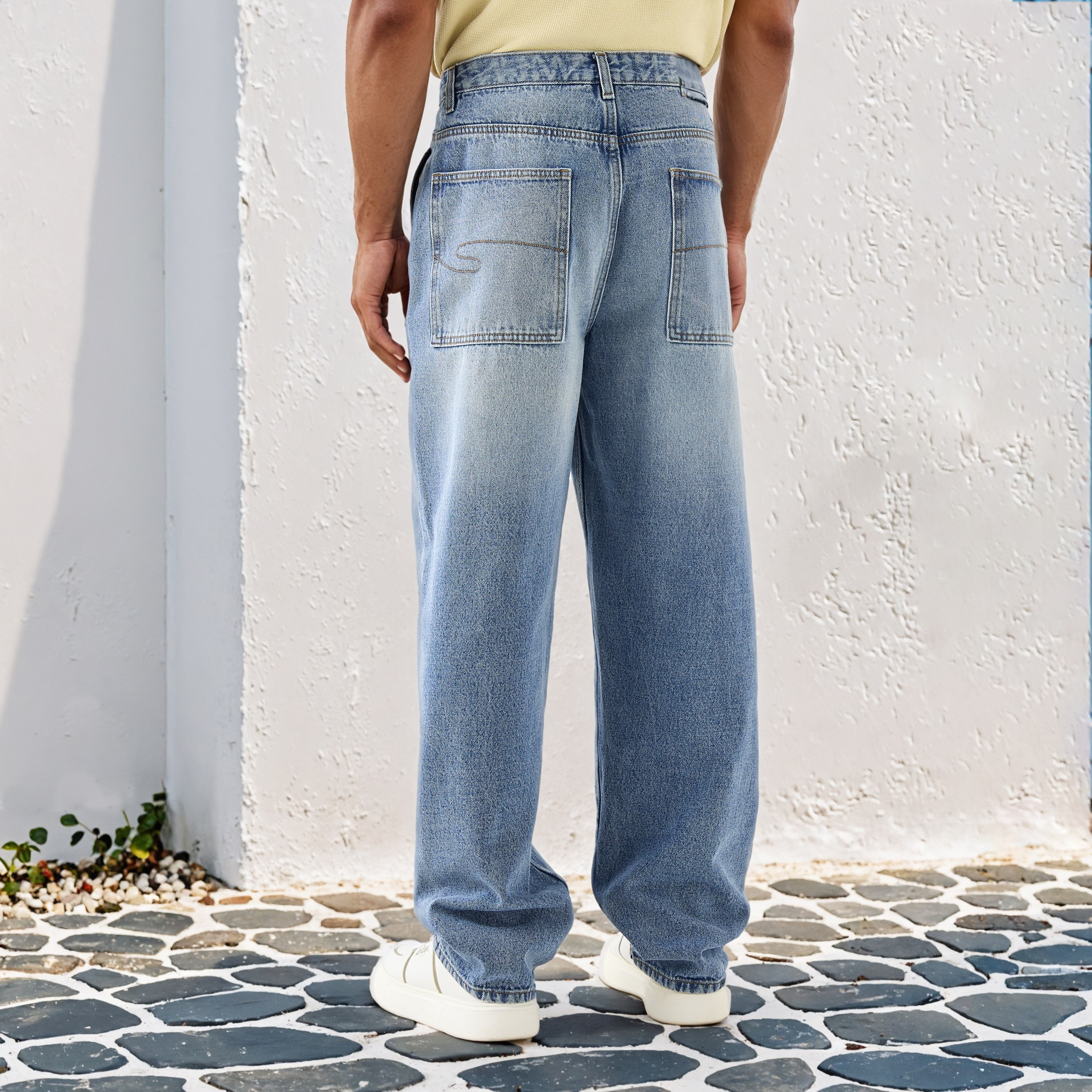 Lee Cooper Straight Fit Jeans with Pockets-men-clothing-jeans-image-3
