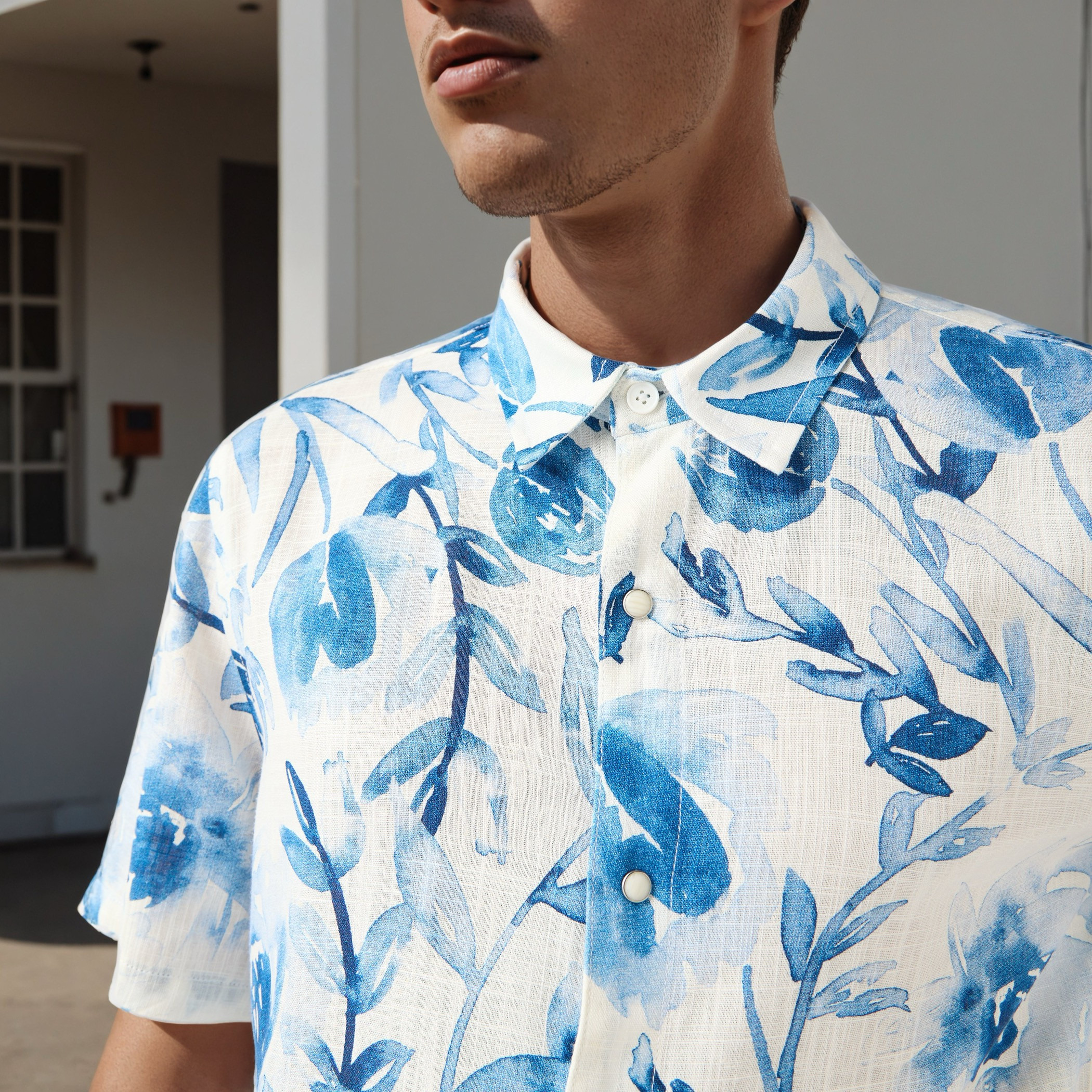 Lee Cooper Regular Fit Floral Print Linen Blend Shirt-men-clothing-shirts-image-4