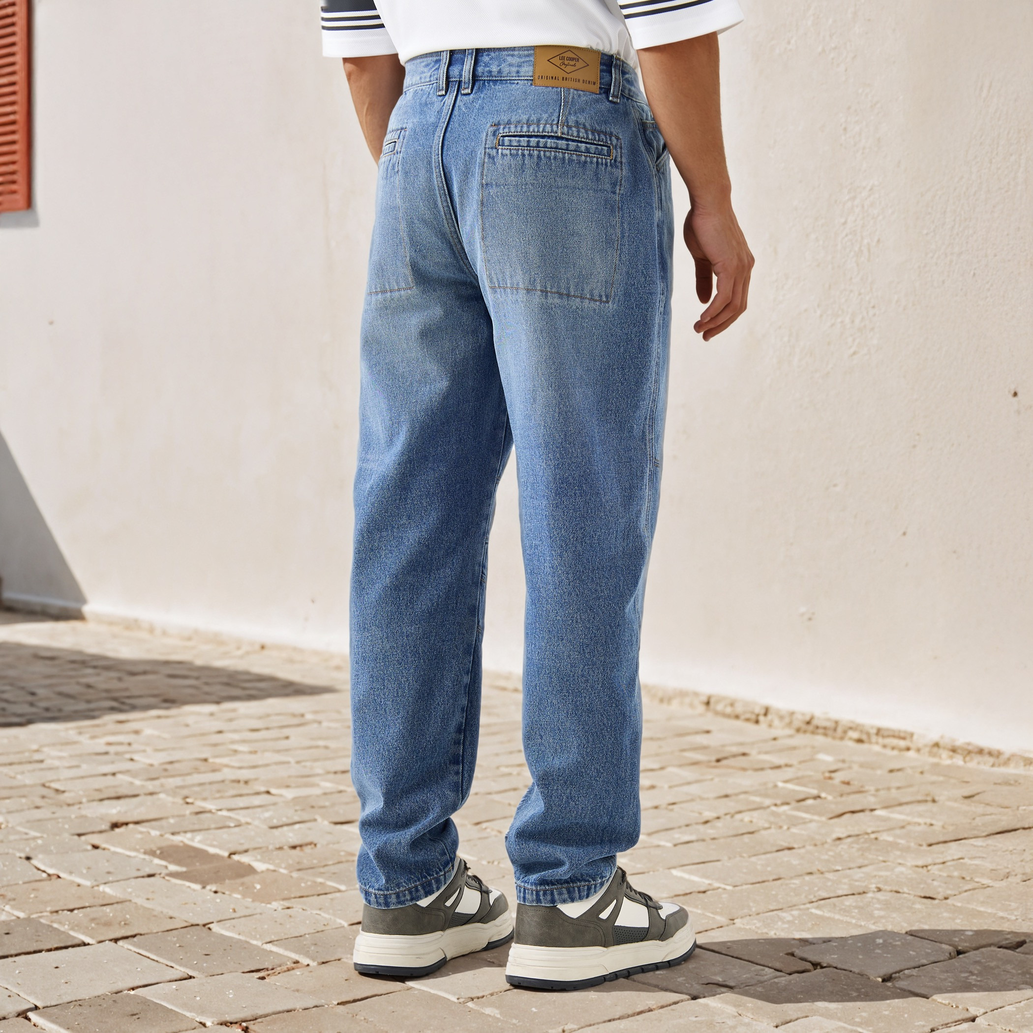 Lee Cooper Panelled Jeans with Pockets-men-clothing-bottoms-jeans-image-3