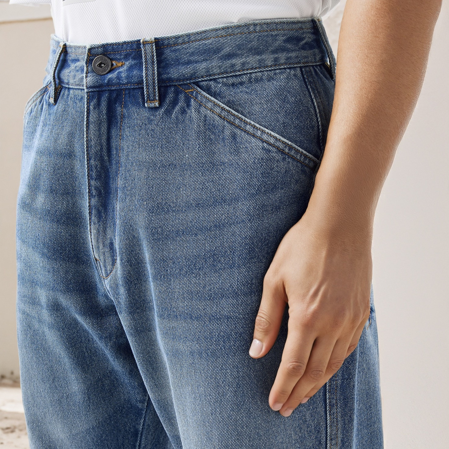 Lee Cooper Panelled Jeans with Pockets-men-clothing-bottoms-jeans-image-4