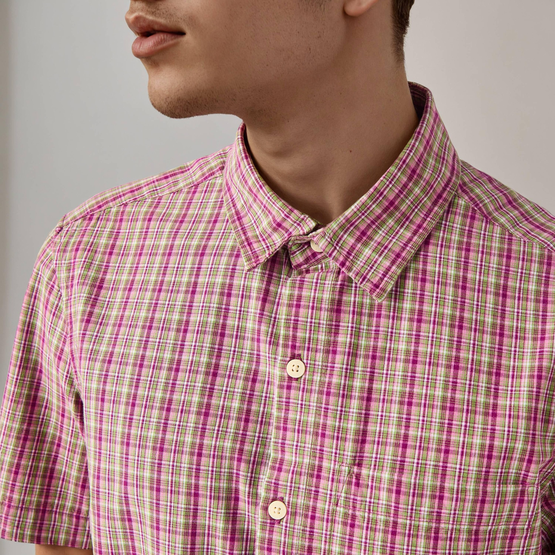 Regular Fit Checked Collared Shirt-men-clothing-shirts-image-4