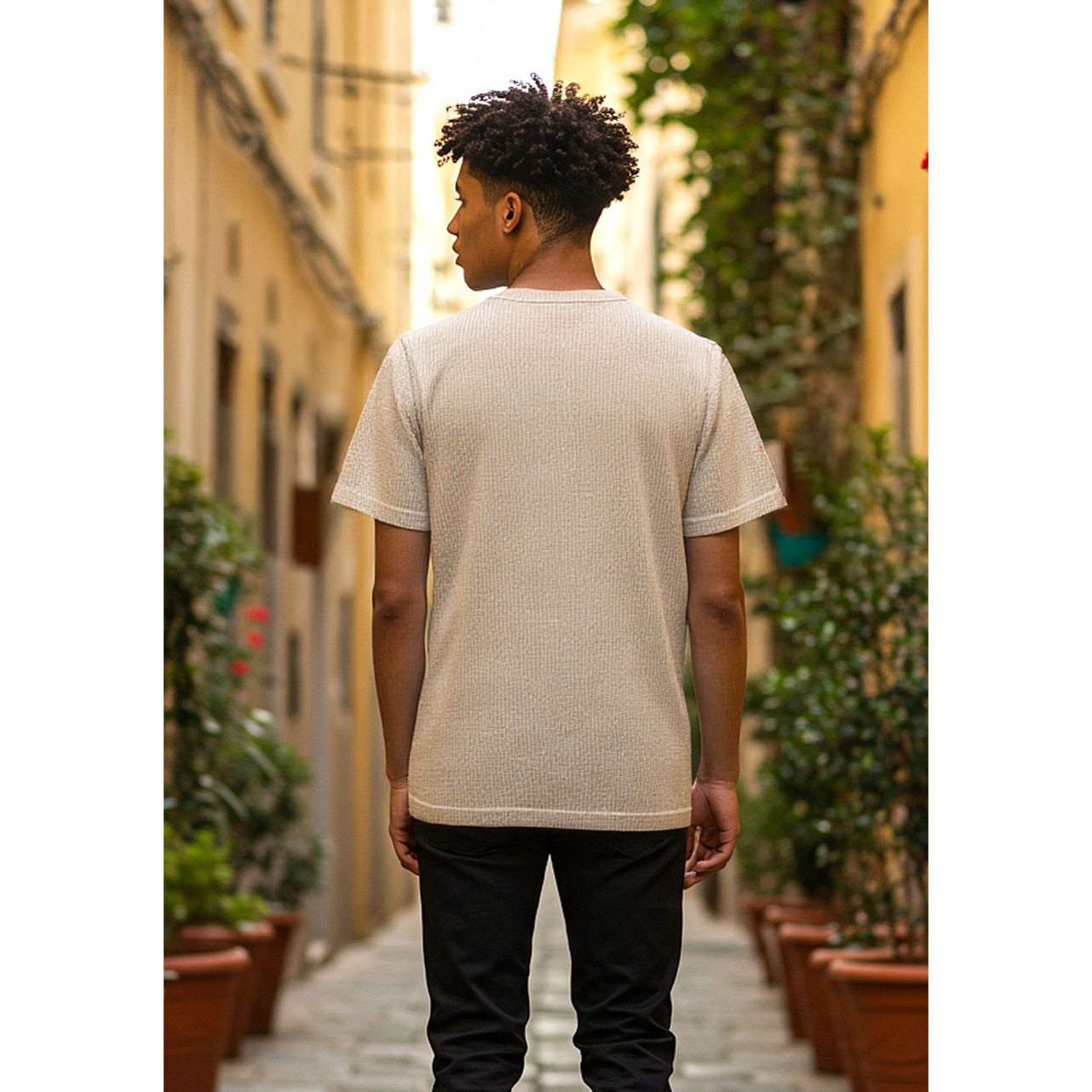تيشيرت مضلع من لي كوبر-men-clothing-tshirtsandpolos-tshirts-image-3