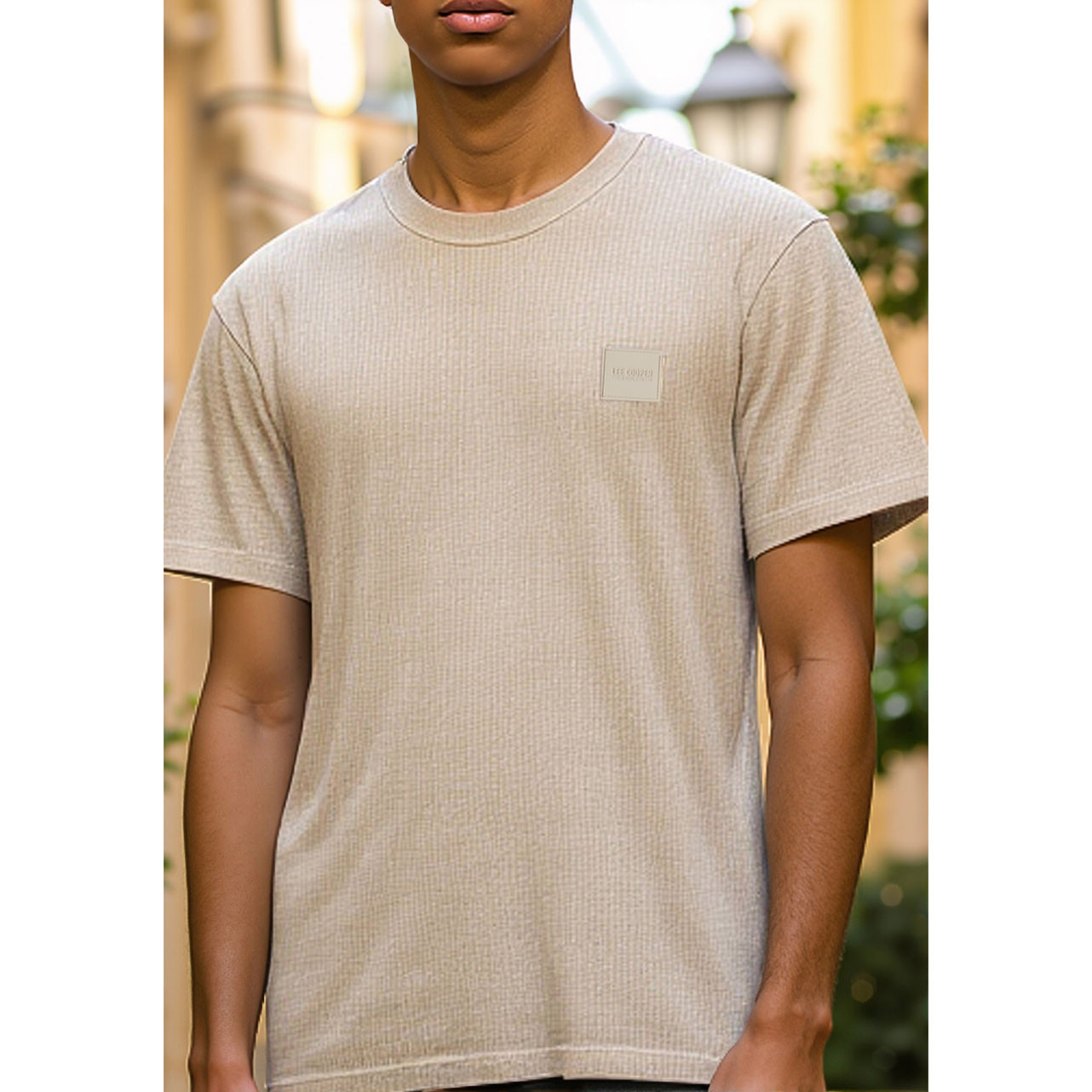 تيشيرت مضلع من لي كوبر-men-clothing-tshirtsandpolos-tshirts-image-4