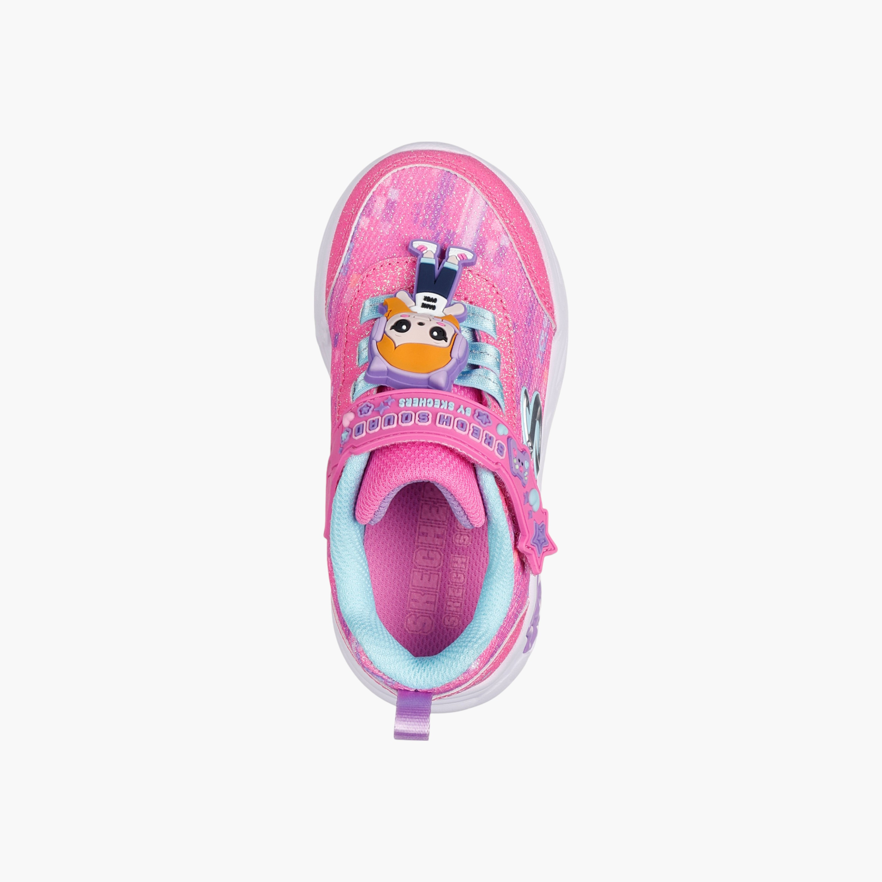 Skechers Girls' SNUGGLE SNEAKS Sports Shoes with Hook and Loop Closure - 302214N-PKMT-girls-shoes-sneakers-image-3