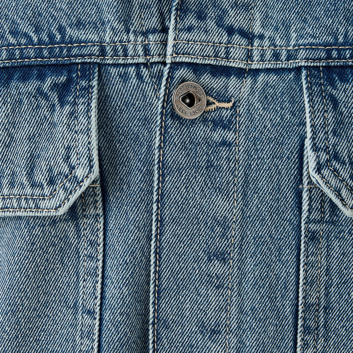Lee Cooper Regular Fit Denim Jacket with Flap Pockets-men-clothing-jacketsandblazers-jackets-image-5