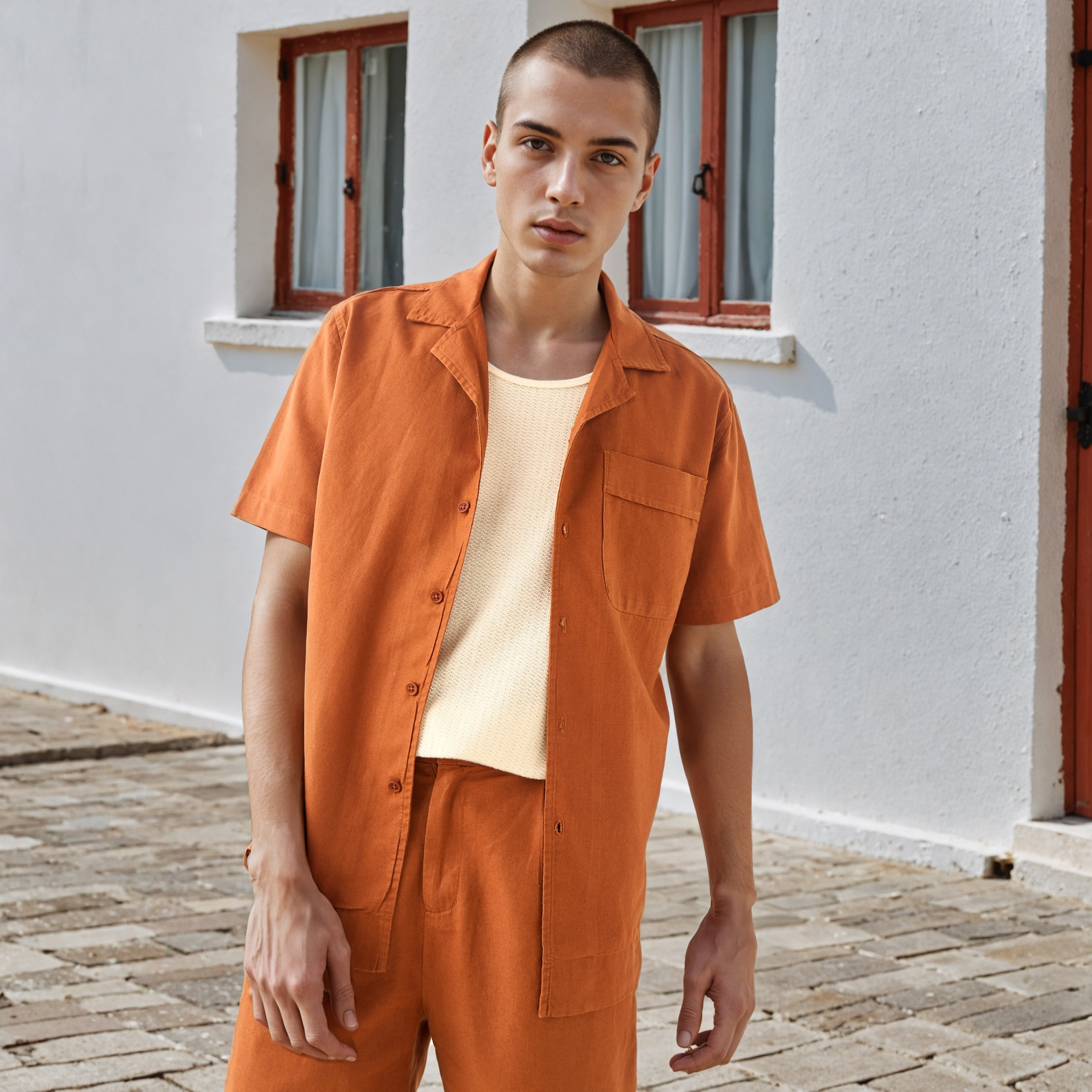 Lee Cooper Linen Resort Shirt-men-clothing-shirts-image-1