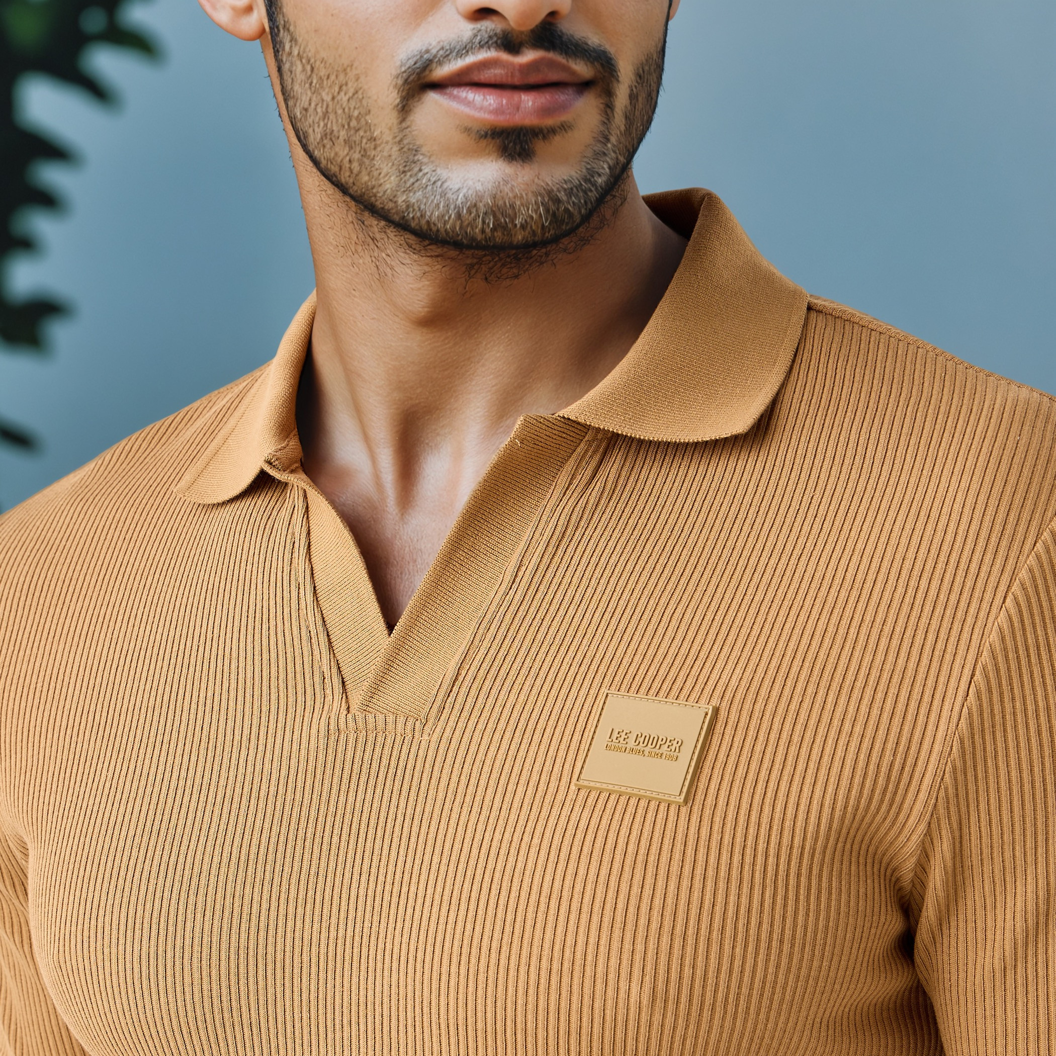 تيشيرت بولو مضلع من لي كوبر-men-clothing-tshirtsandpolos-polos-image-4