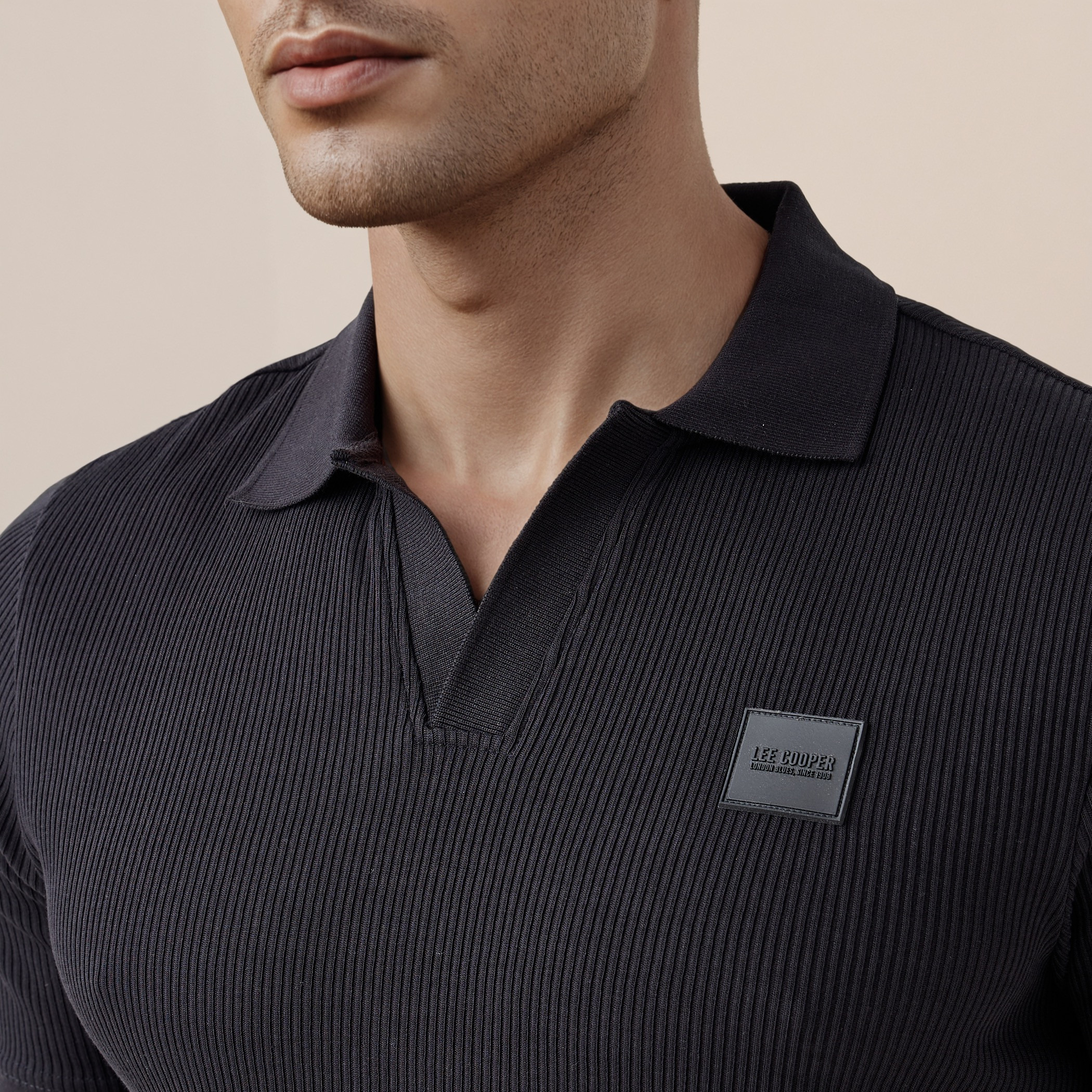 تيشيرت بولو مضلع من لي كوبر-men-clothing-tshirtsandpolos-polos-image-4