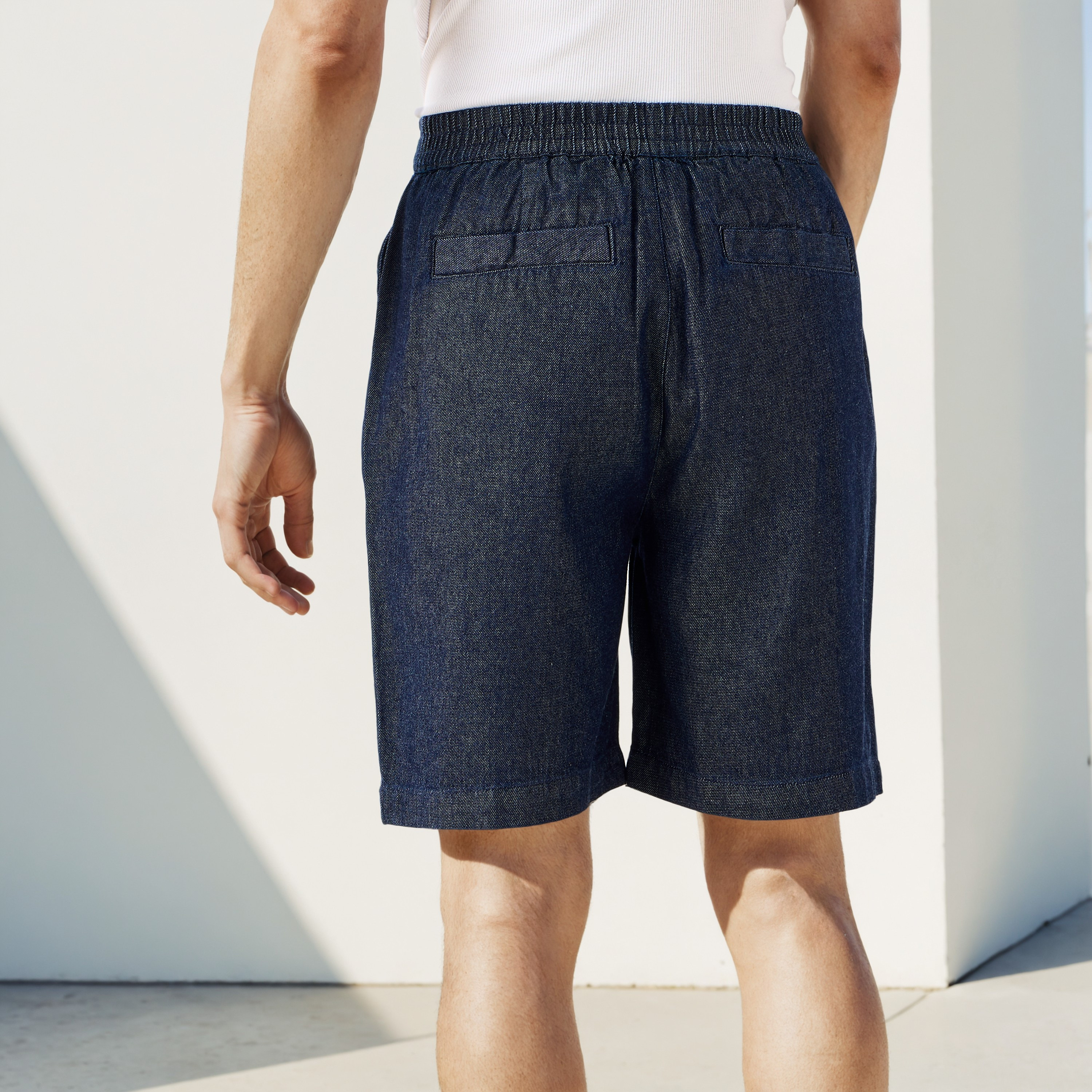 Lee Cooper Pleated Denim Shorts-men-clothing-bottoms-shorts-image-3