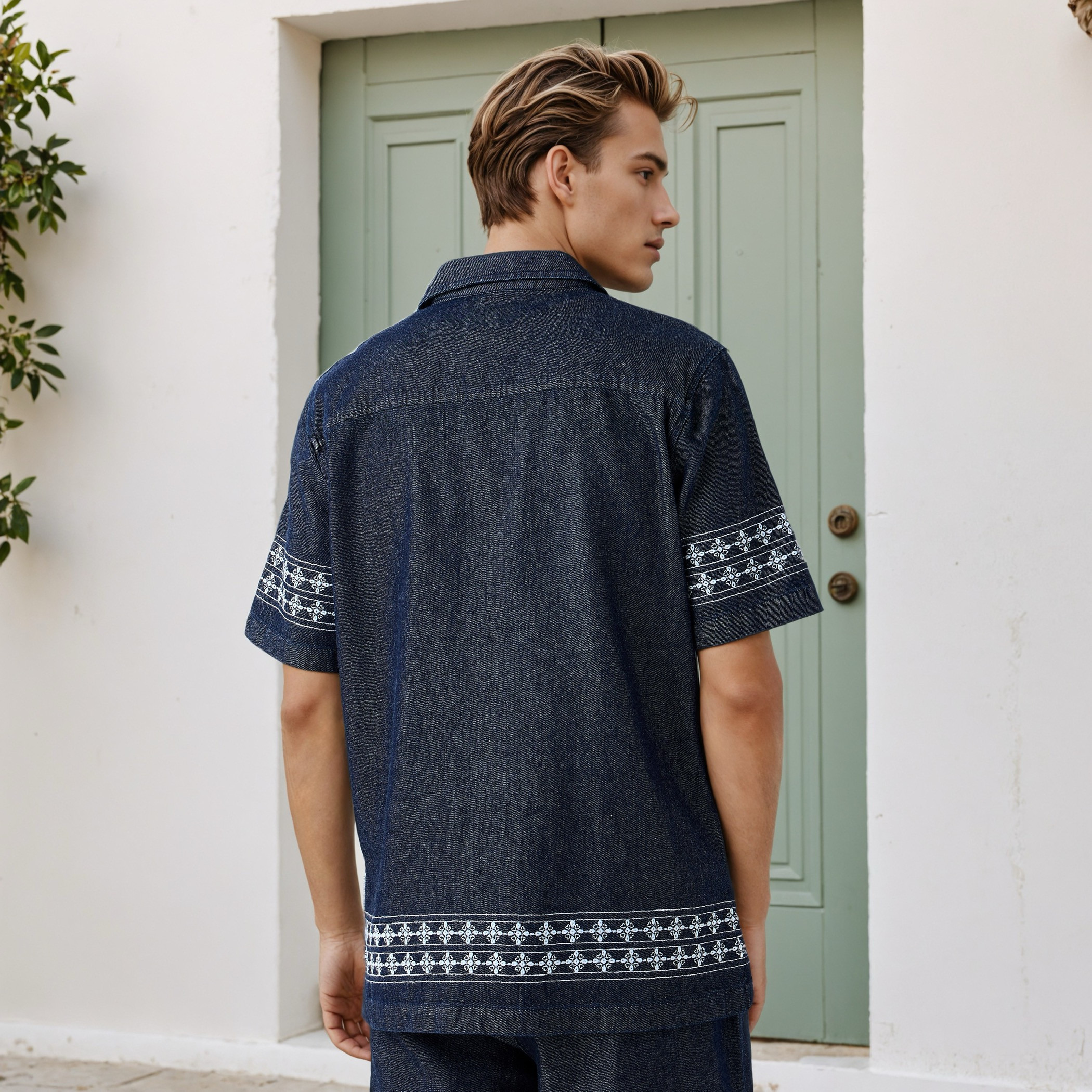 Lee Cooper Embroidered Camp Collar Shirt-men-clothing-shirts-image-3