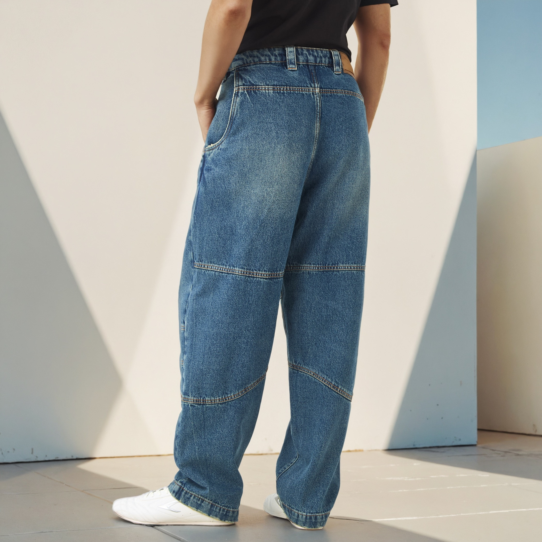 Lee Cooper Panelled Regular Fit Jeans-men-clothing-bottoms-jeans-image-3