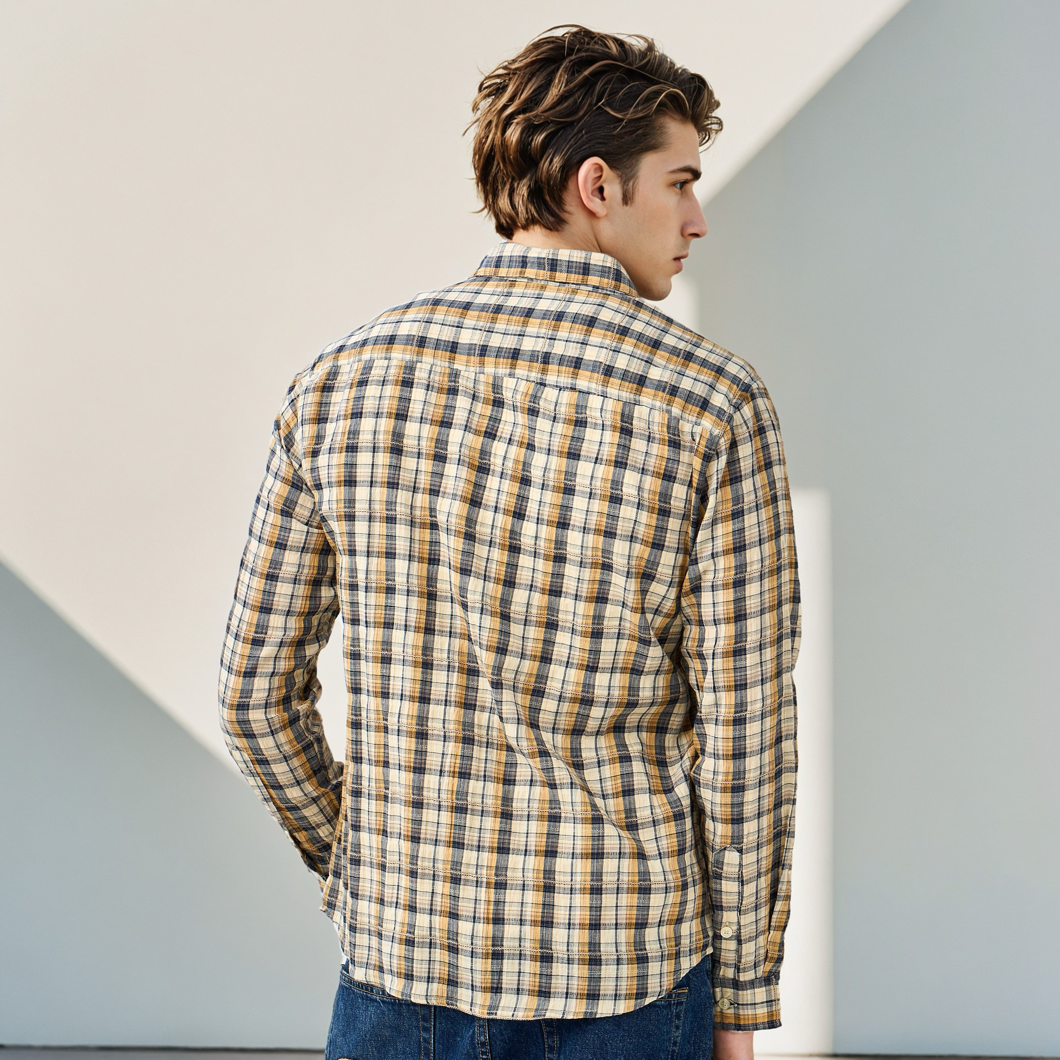 Lee Cooper Regular Fit Checked Collared Shirt-men-clothing-shirts-image-4