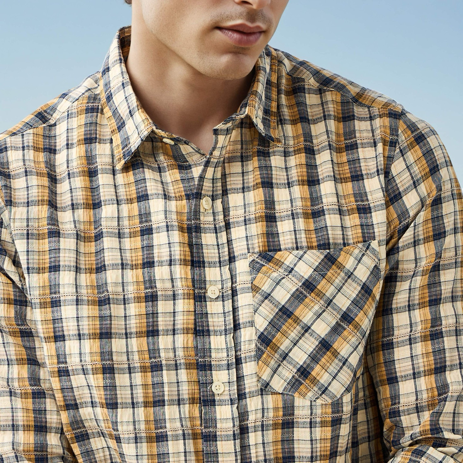 Lee Cooper Regular Fit Checked Collared Shirt-men-clothing-shirts-image-5
