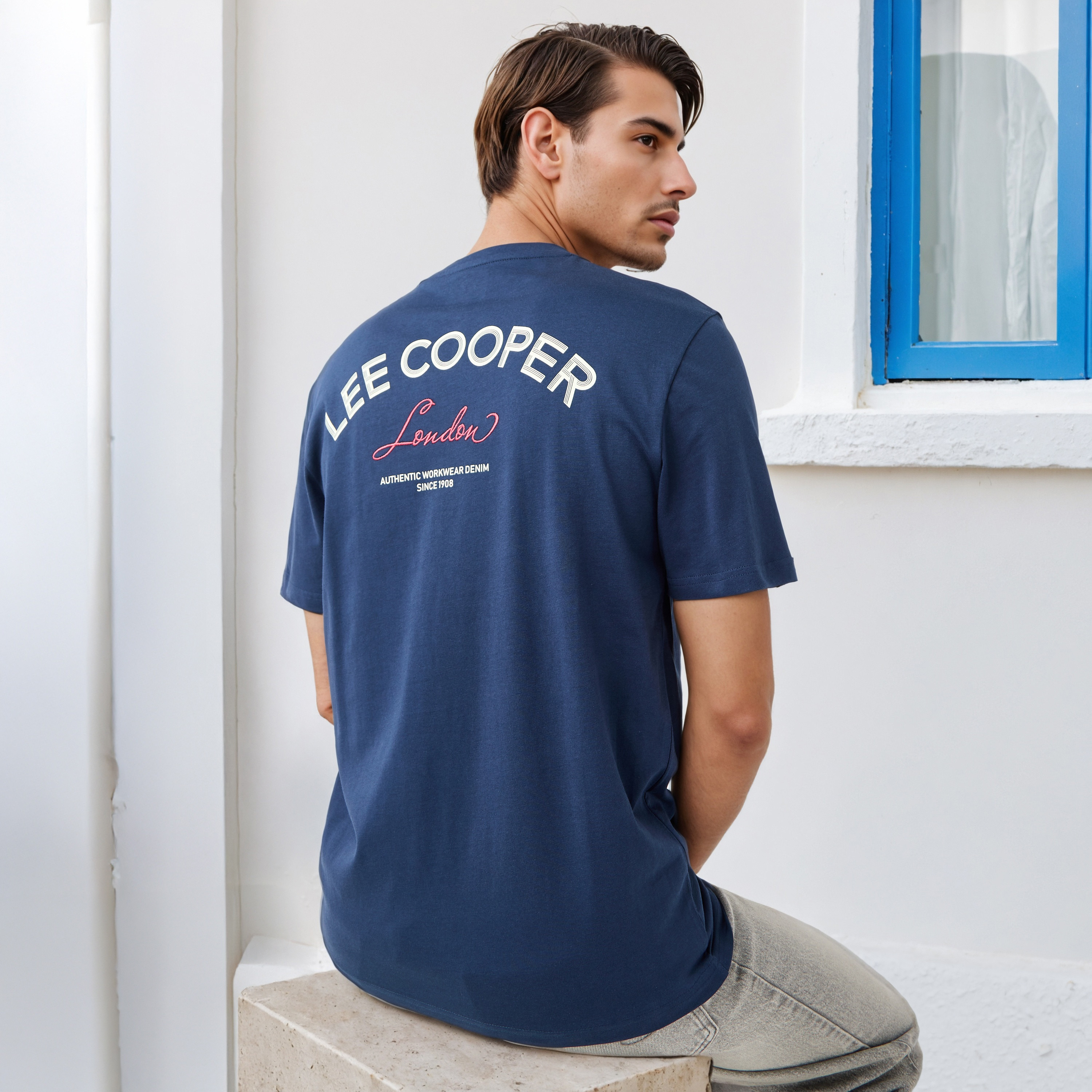 Lee Cooper Logo Print T-shirt-men-clothing-tshirtsandpolos-tshirts-image-1