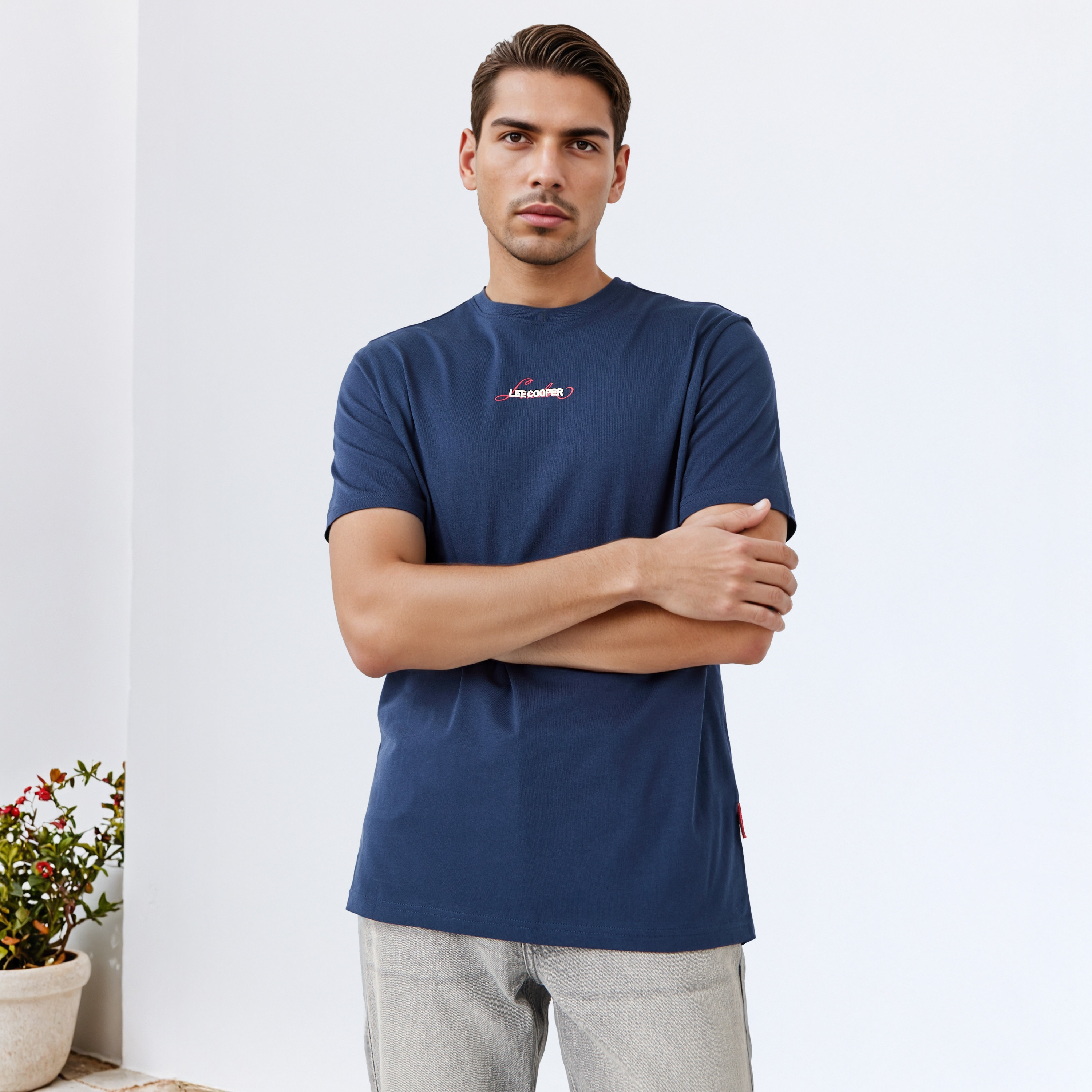 Lee Cooper Logo Print T-shirt-men-clothing-tshirtsandpolos-tshirts-image-3