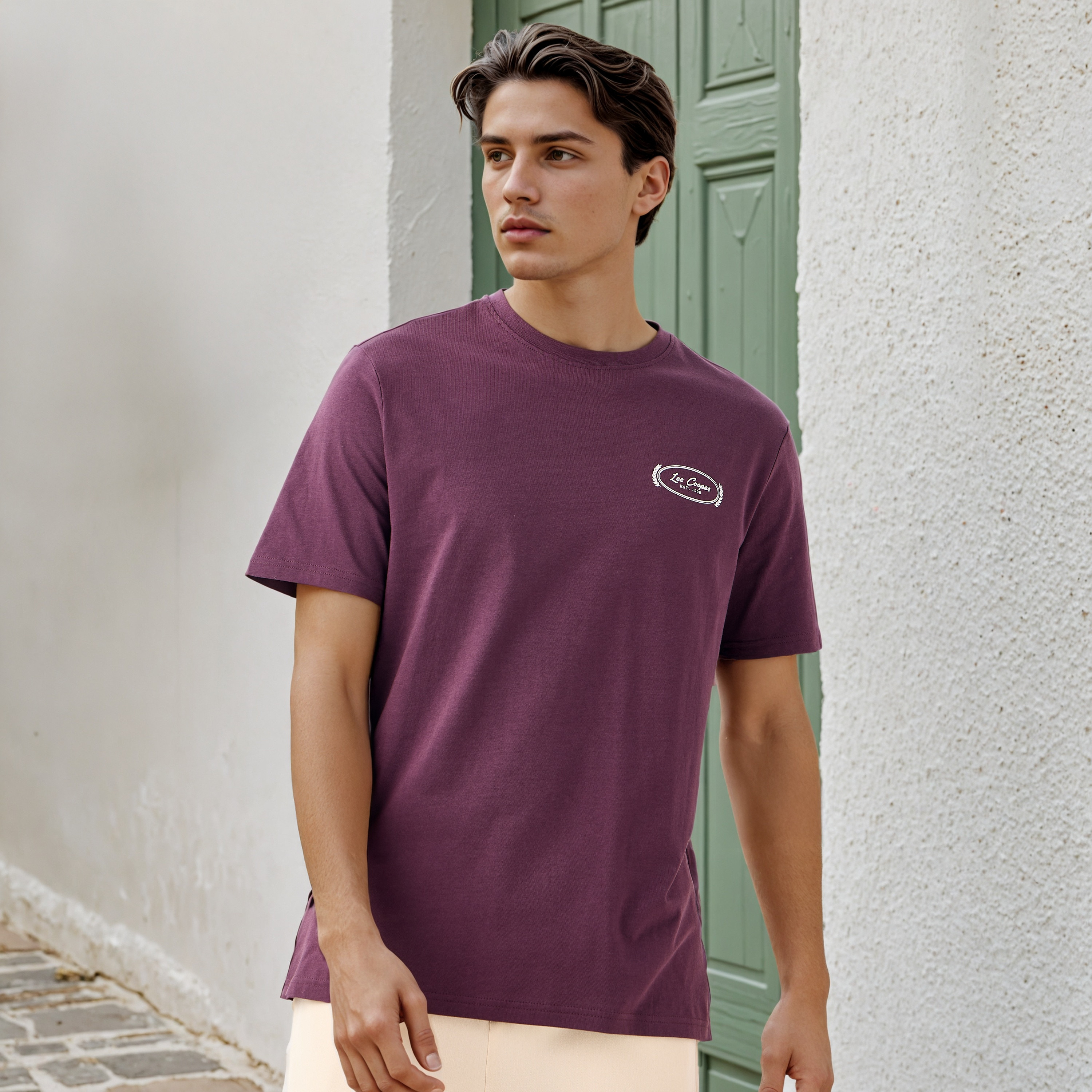 Lee Cooper Logo Print T-shirt-men-clothing-tshirtsandpolos-tshirts-image-1