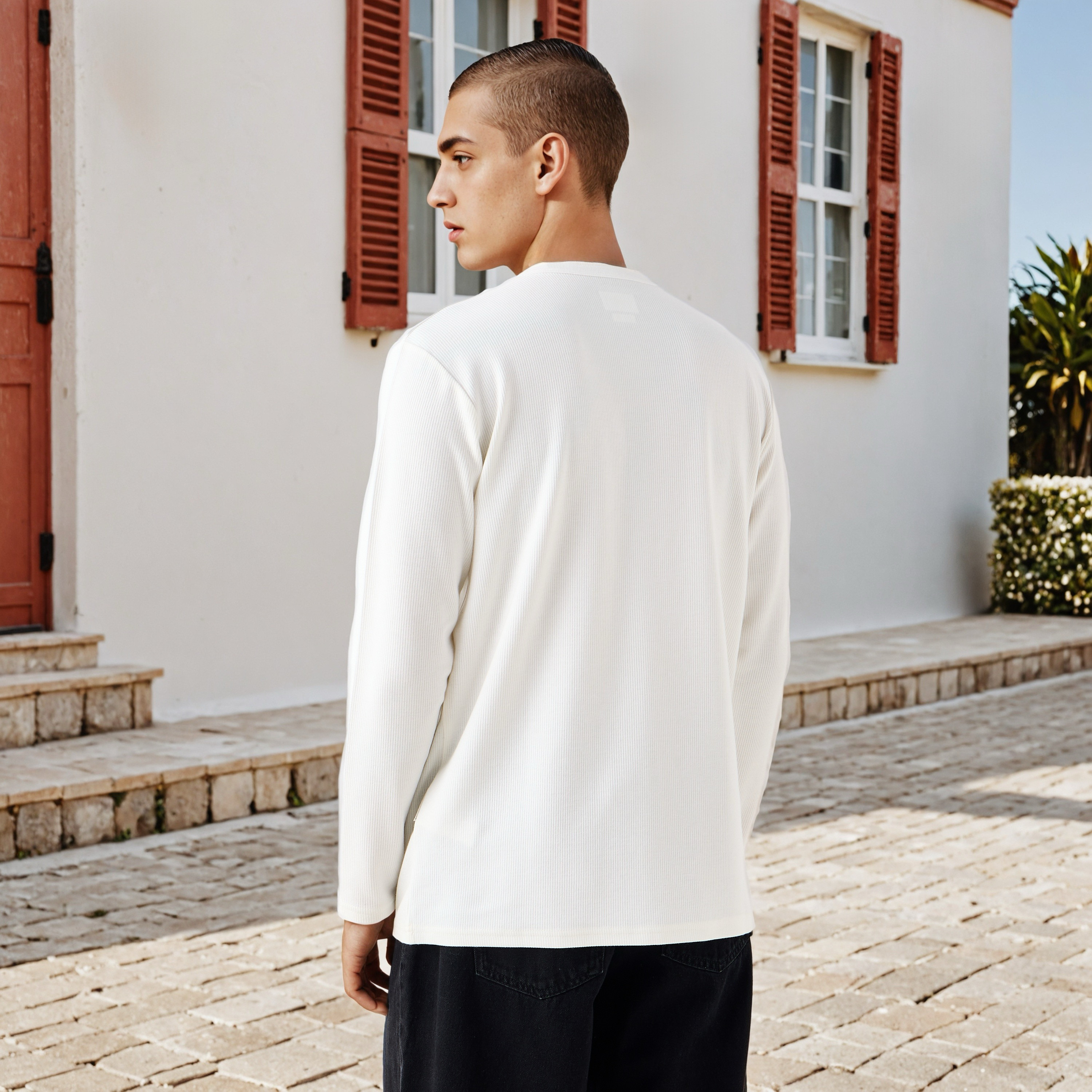 Lee Cooper Ribbed Henley Neck T-shirt-men-clothing-tshirtsandpolos-tshirts-image-3