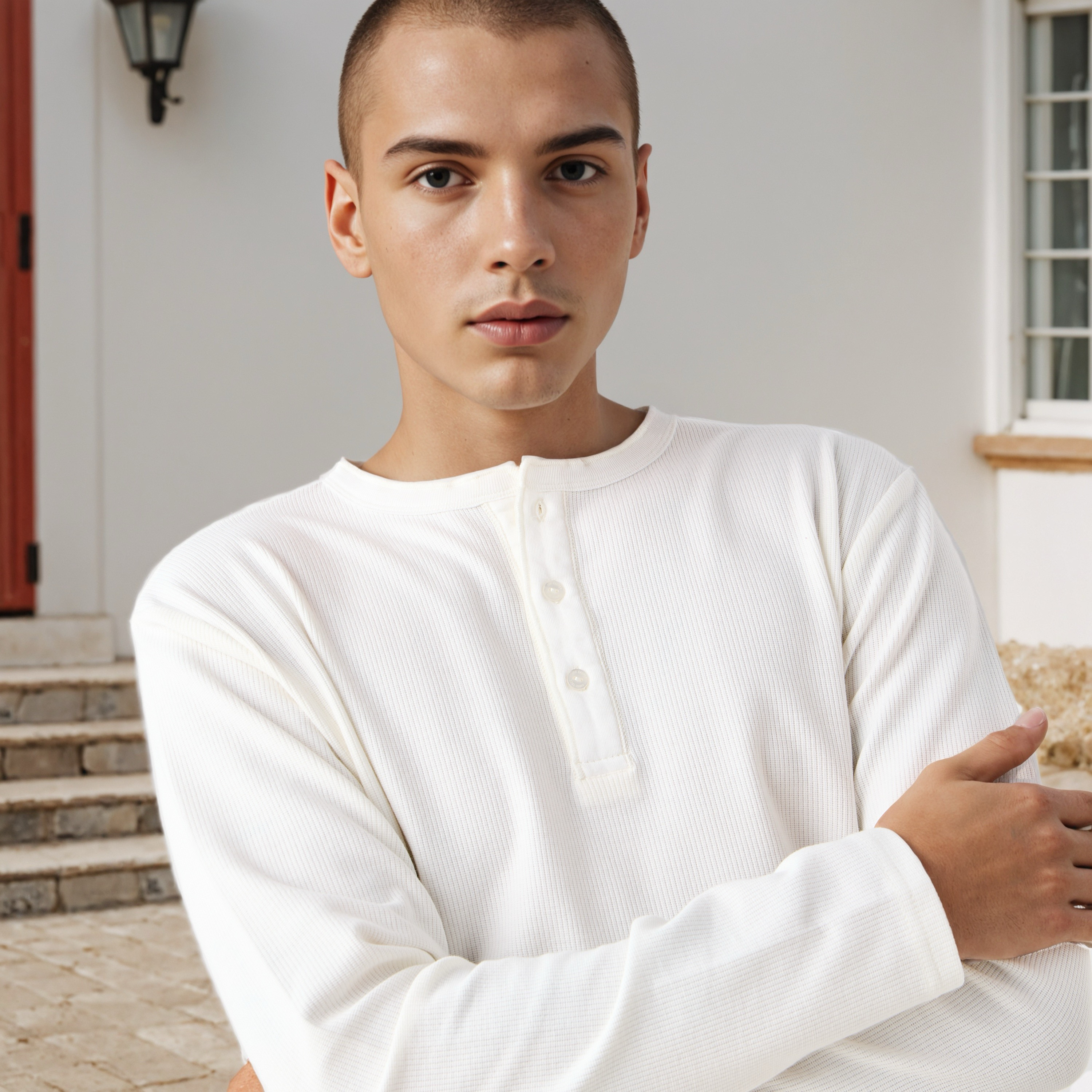 Lee Cooper Ribbed Henley Neck T-shirt-men-clothing-tshirtsandpolos-tshirts-image-4