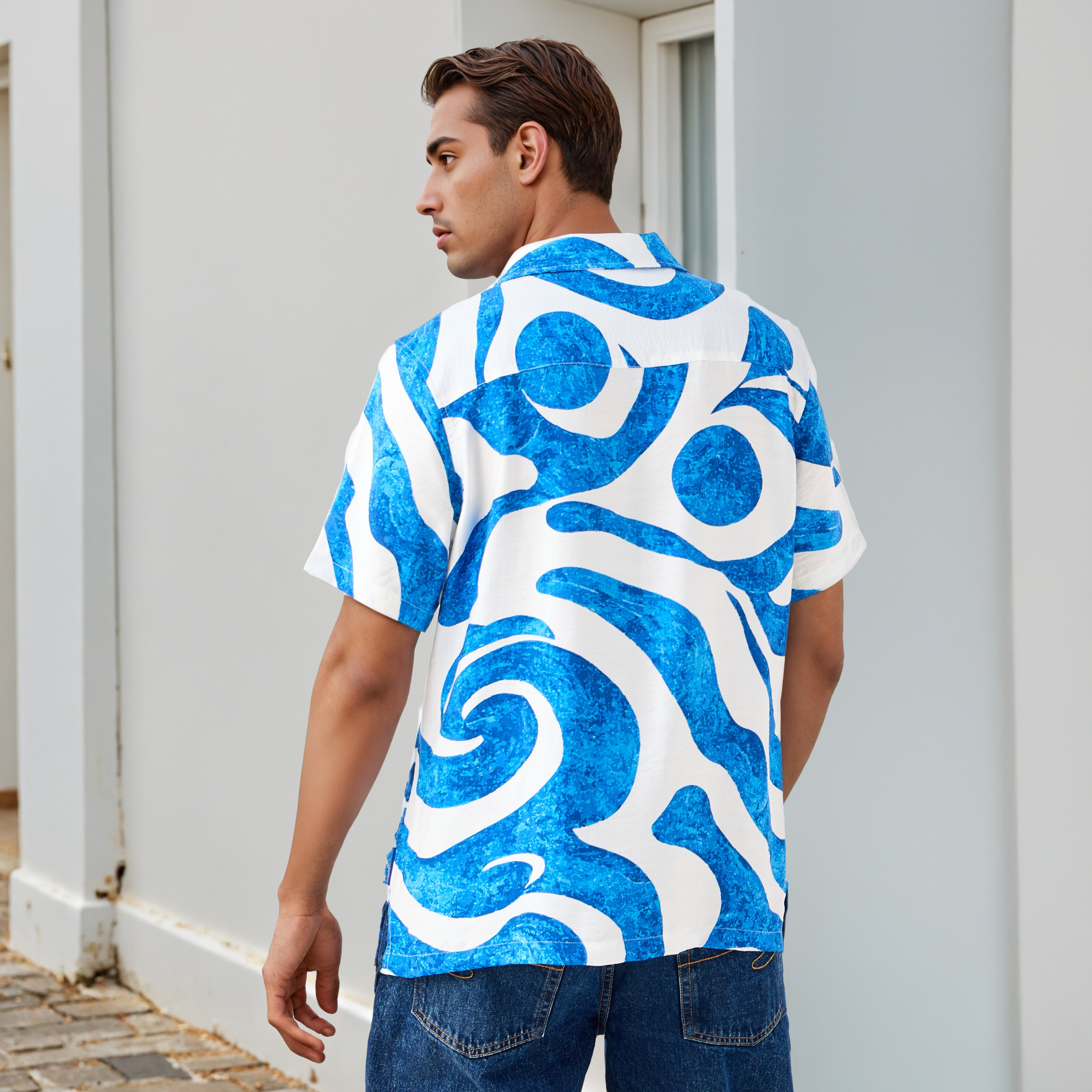 Lee Cooper Printed Camp Collar Shirt-men-clothing-shirts-image-3