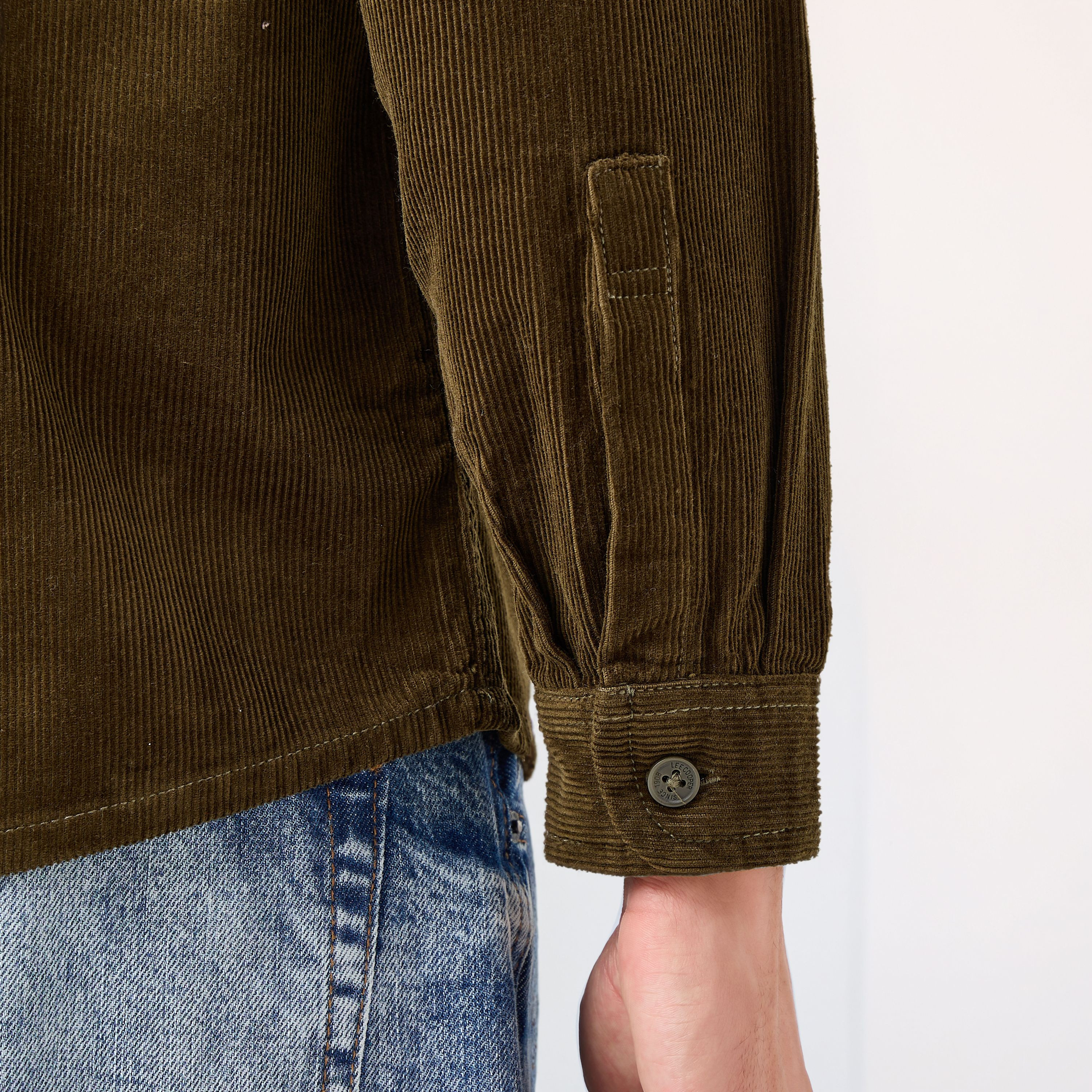 Lee Cooper Men's Relaxed Fit Textured Long Sleeve Shirt-men-clothing-shirts-image-6