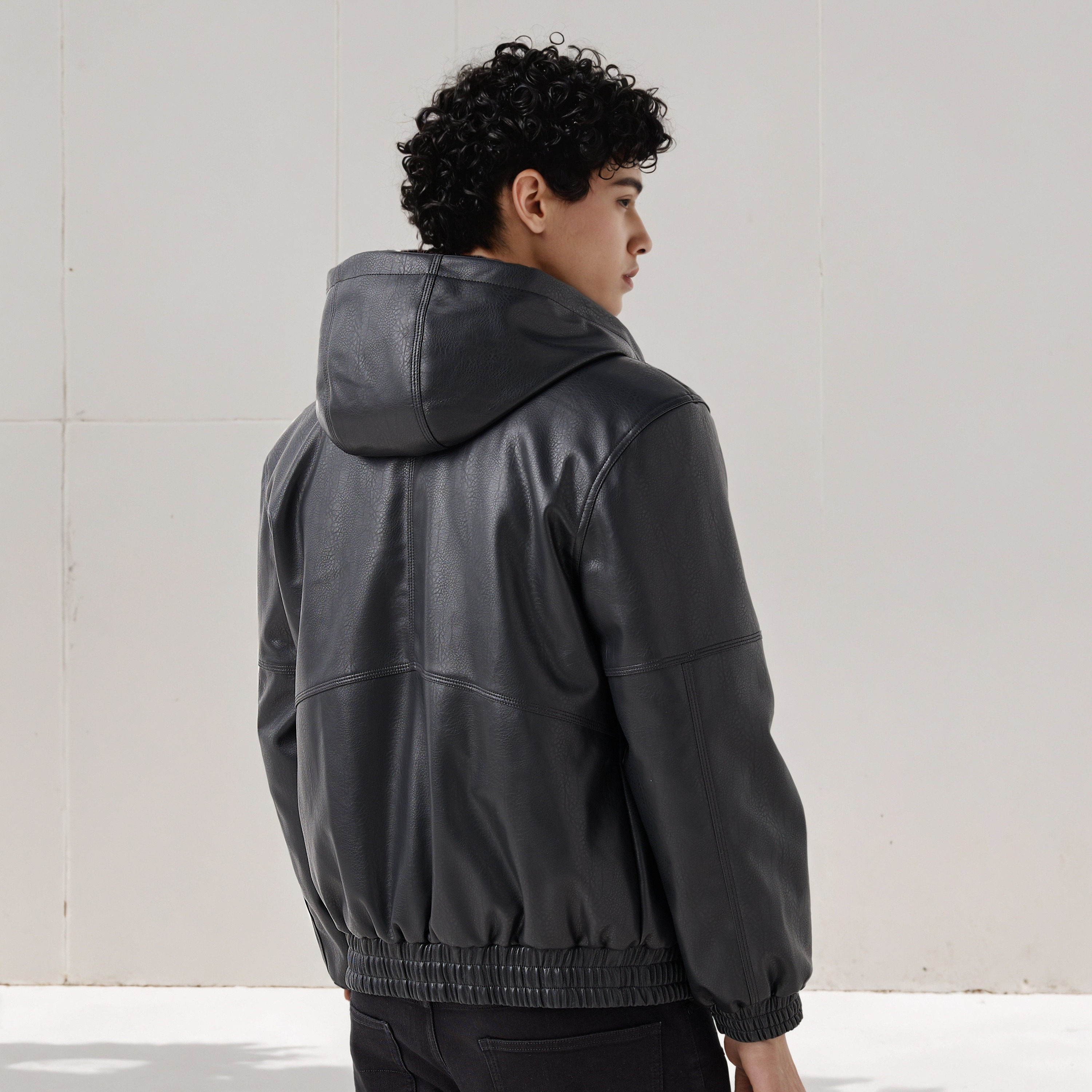 Lee Cooper Men Regular Fit Hooded Bomber Jacket-men-clothing-jacketsandblazers-jackets-image-3