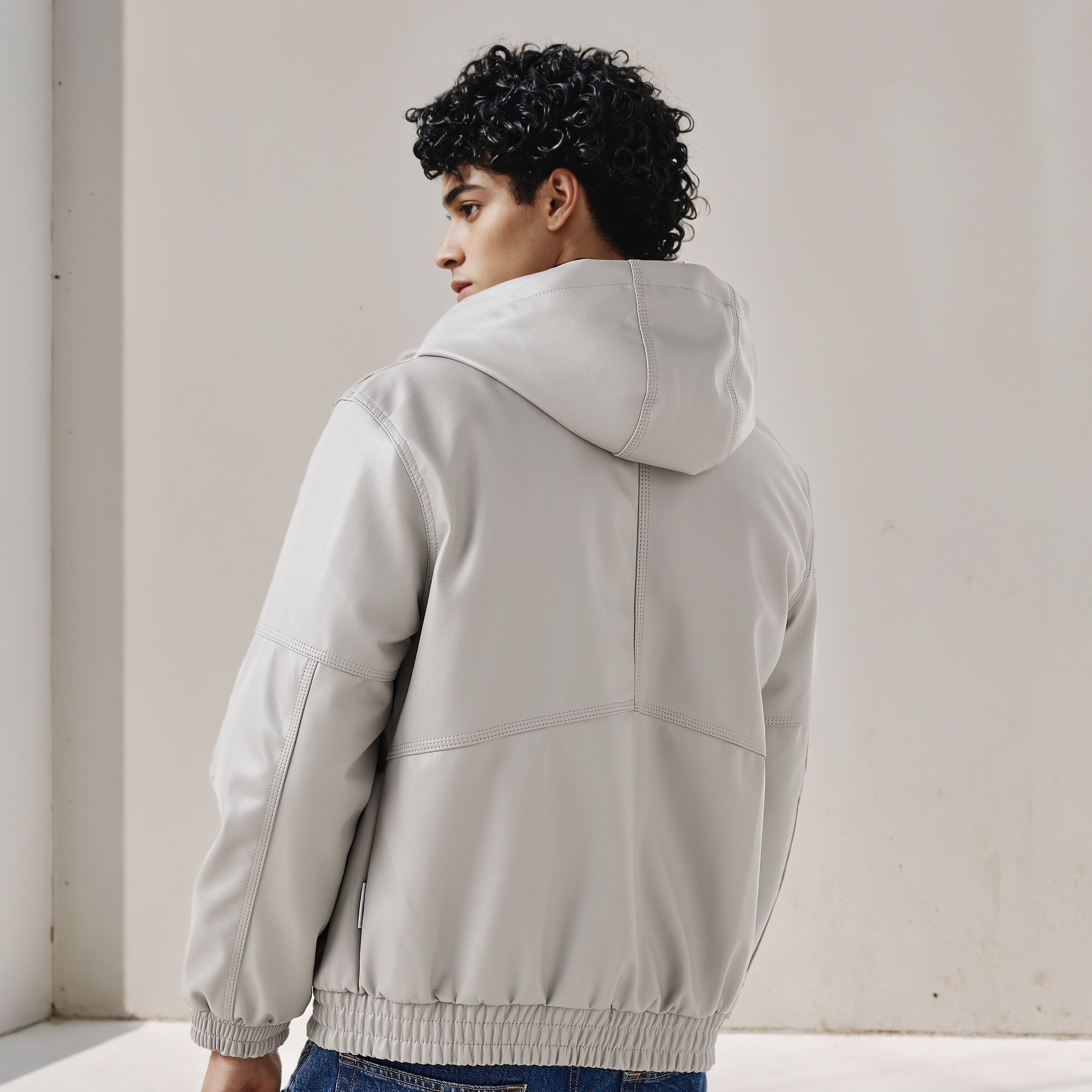 Lee Cooper Men Regular Fit Hooded Bomber Jacket-men-clothing-jacketsandblazers-jackets-image-3