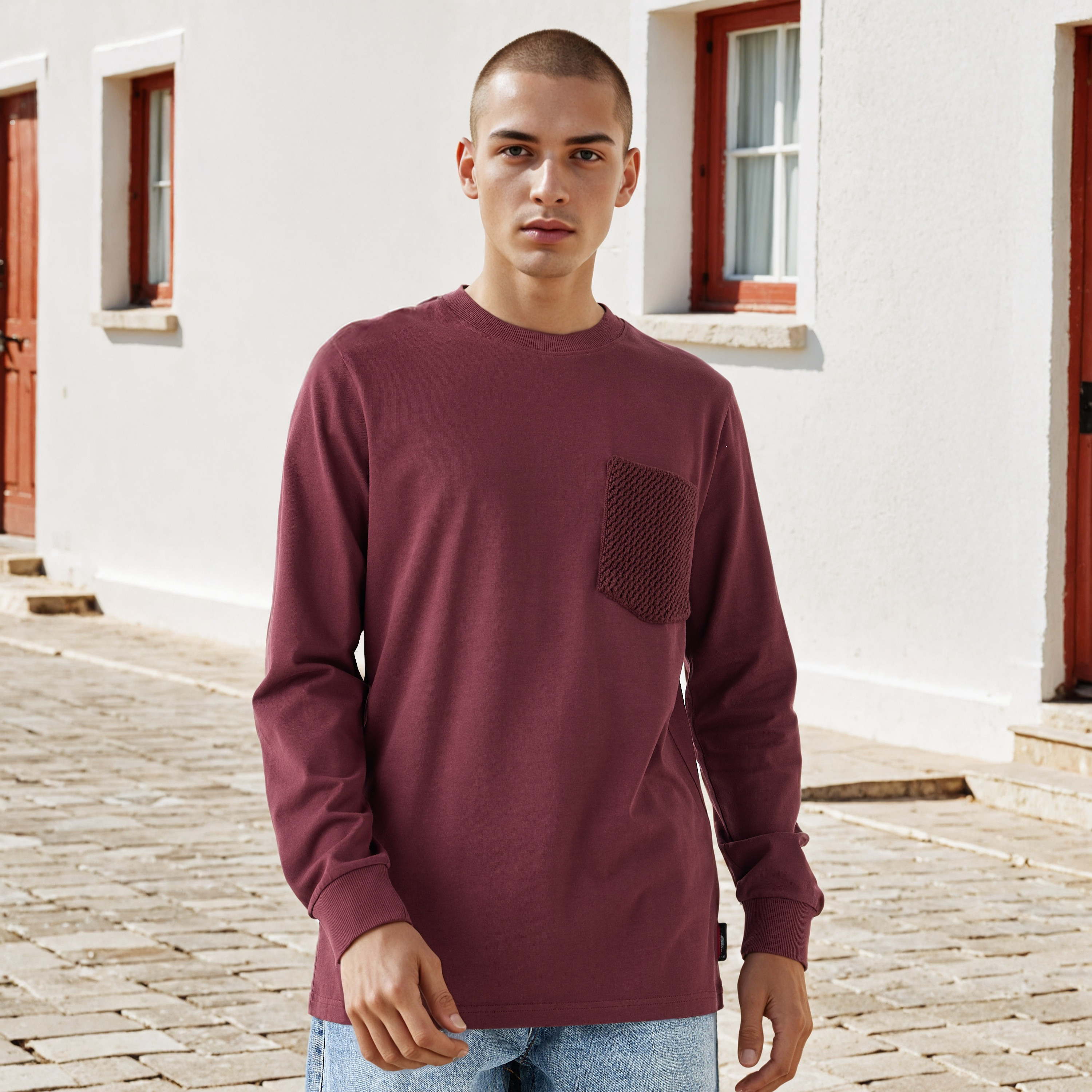 Lee Cooper Regular Fit T-shirt with Crochet Pocket-men-clothing-tshirtsandpolos-tshirts-image-1