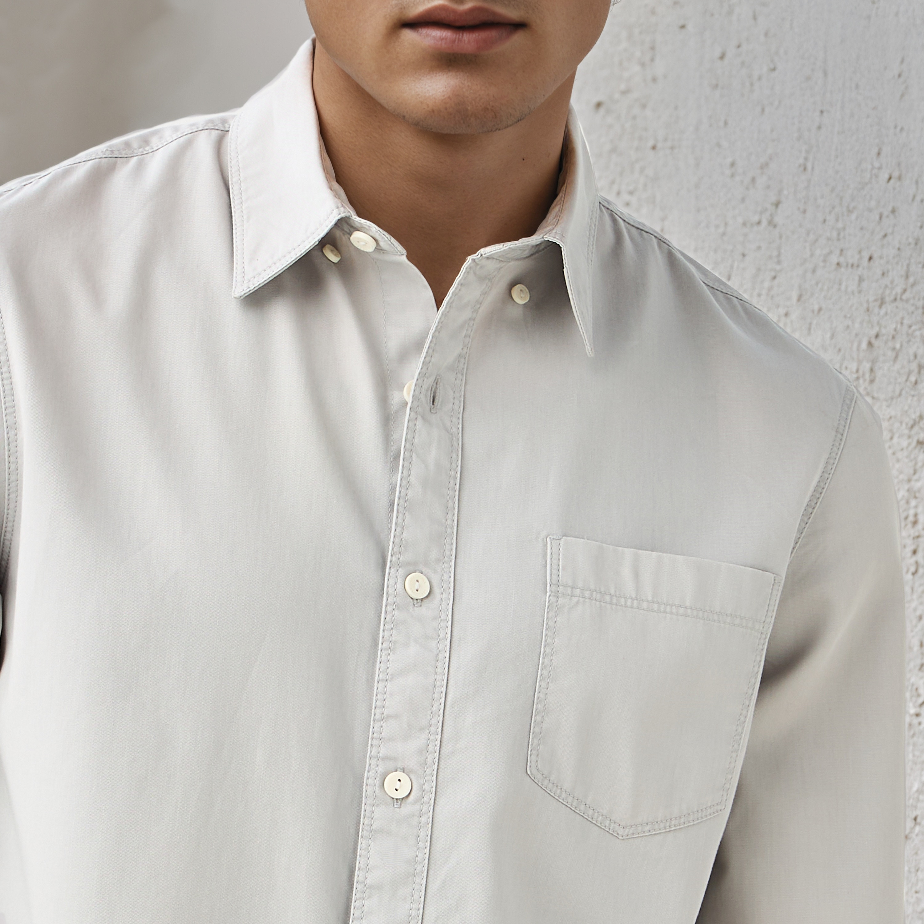 Lee Cooper Regular Fit Shirt with Collar-men-clothing-shirts-image-5
