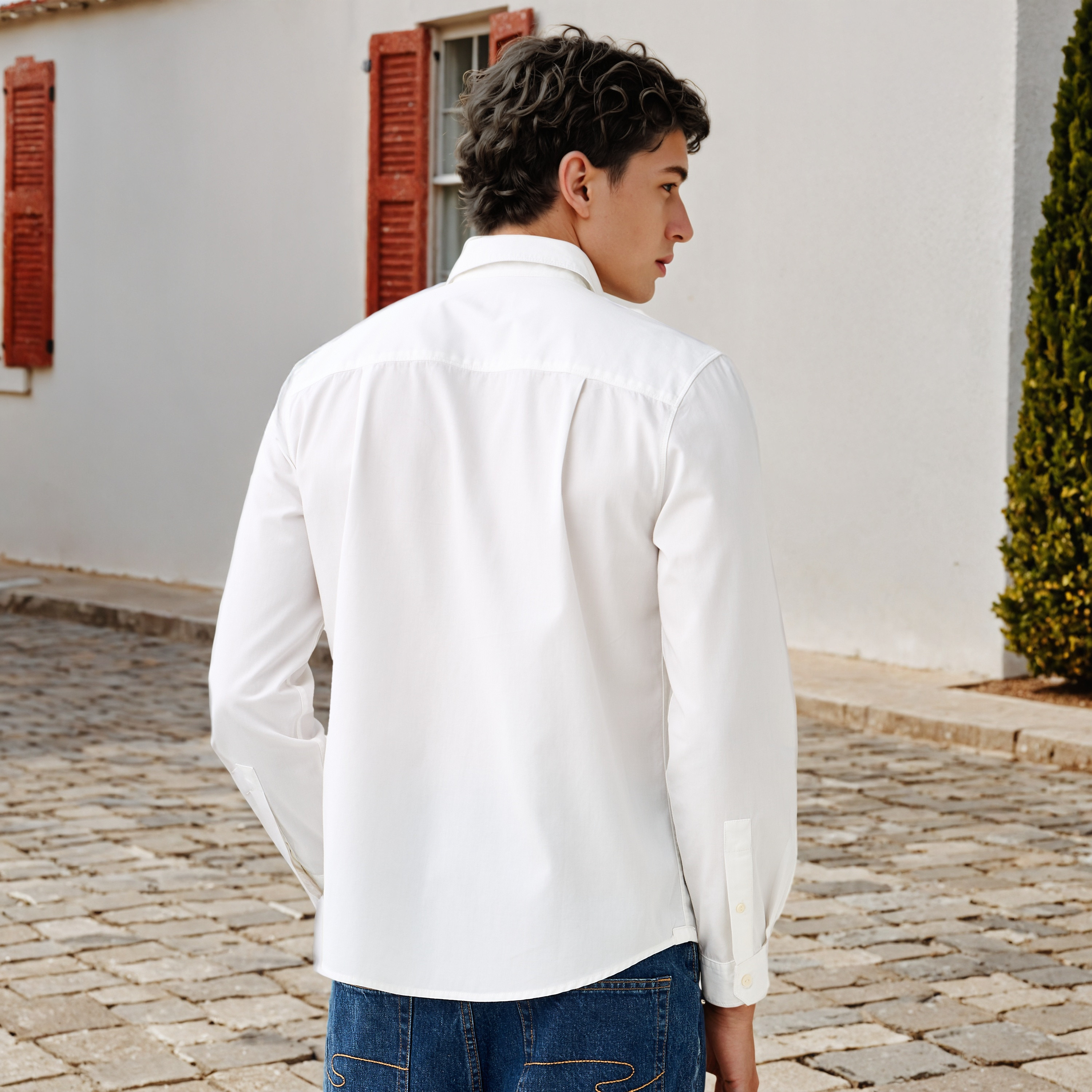 Lee Cooper Regular Fit Shirt with Collar-men-clothing-shirts-image-3