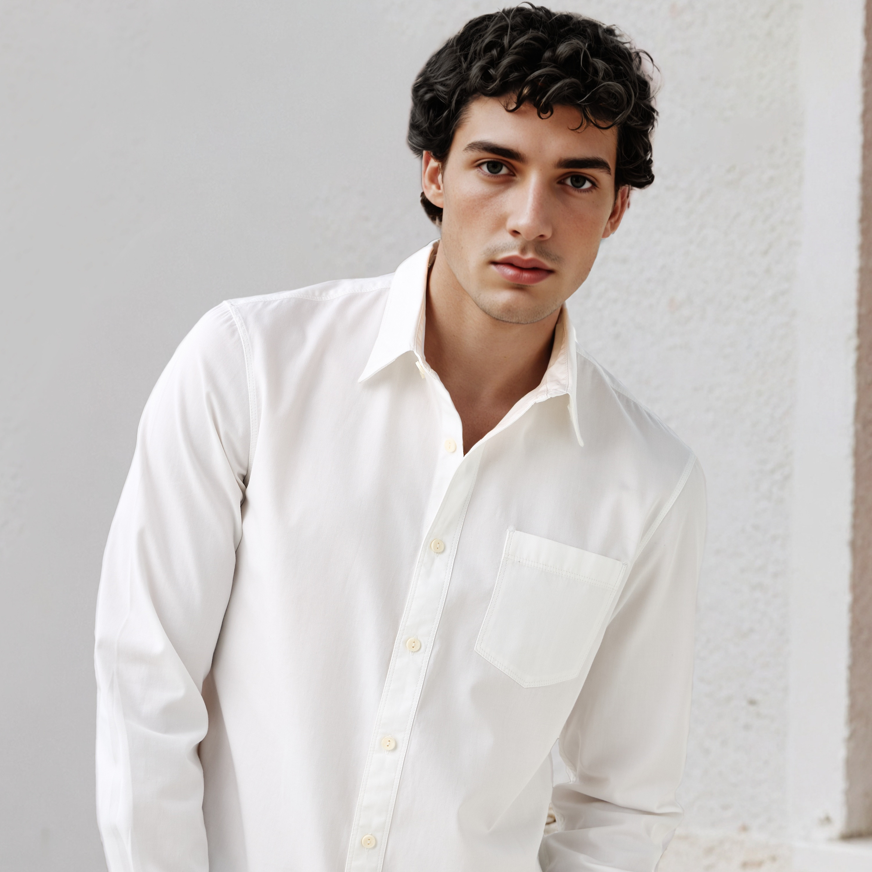 Lee Cooper Regular Fit Shirt with Collar-men-clothing-shirts-image-4