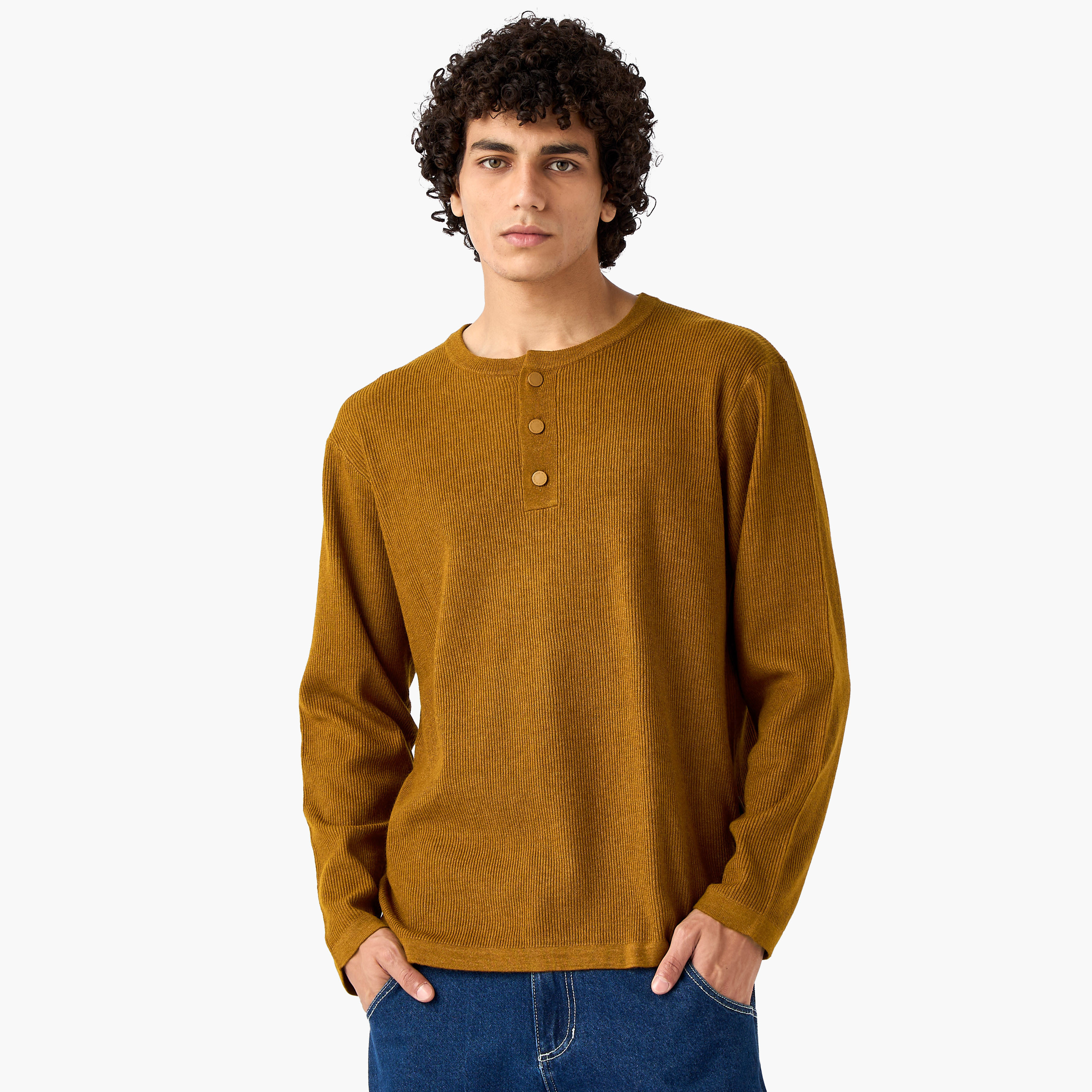 Lee Cooper Ribbed Henley Sweatshirt-men-winterwear-hoodiesandsweatshirts-image-7
