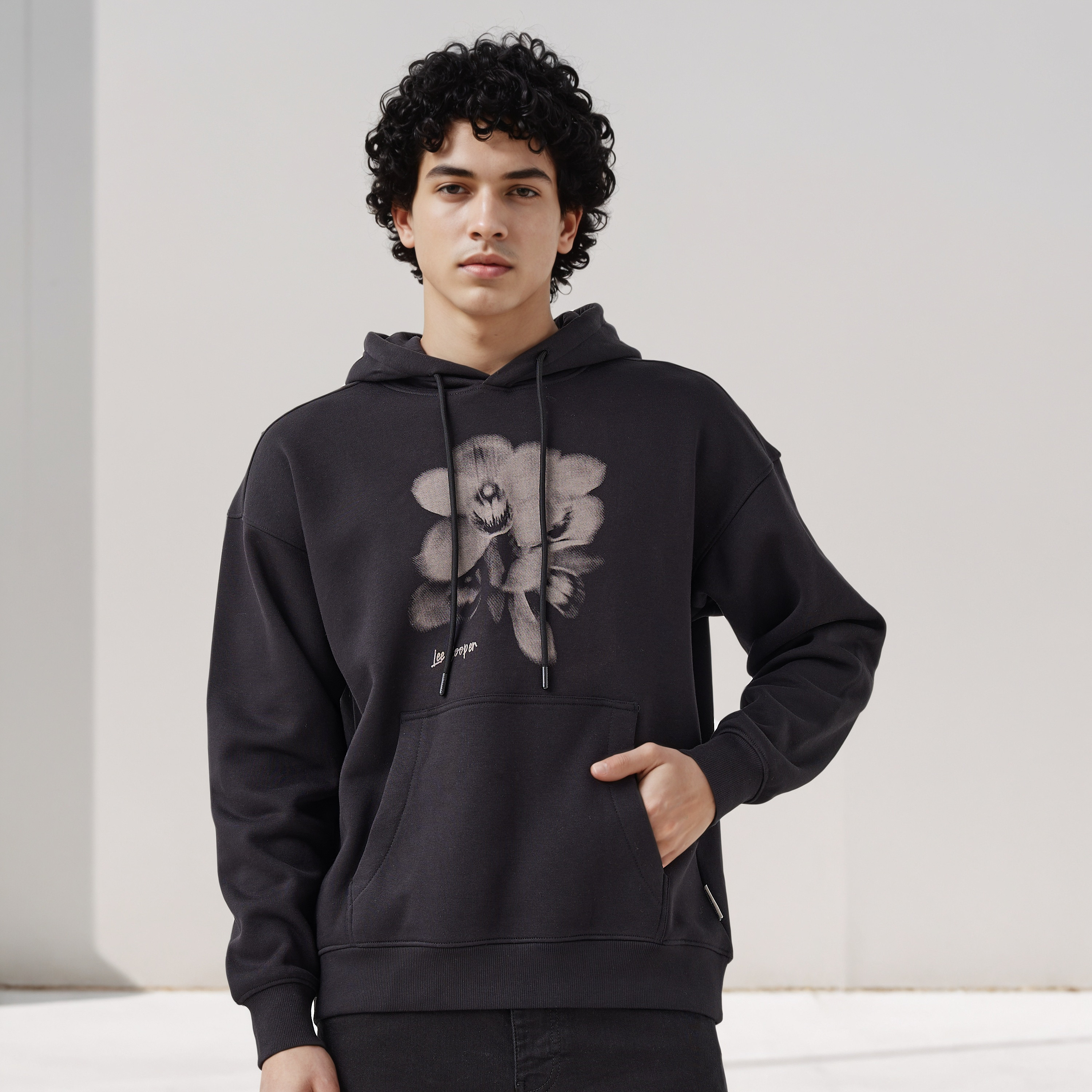 Lee Cooper Men Printed Hoodie-men-winterwear-hoodiesandsweatshirts-image-1